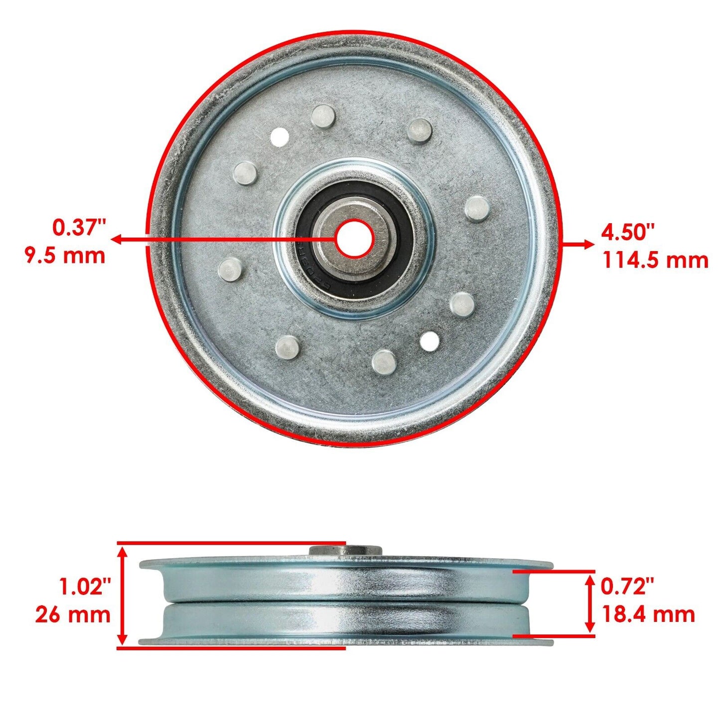 Idler Pulley for Ariens 991087 992316 834010 834017 931014 931015 931016 60"