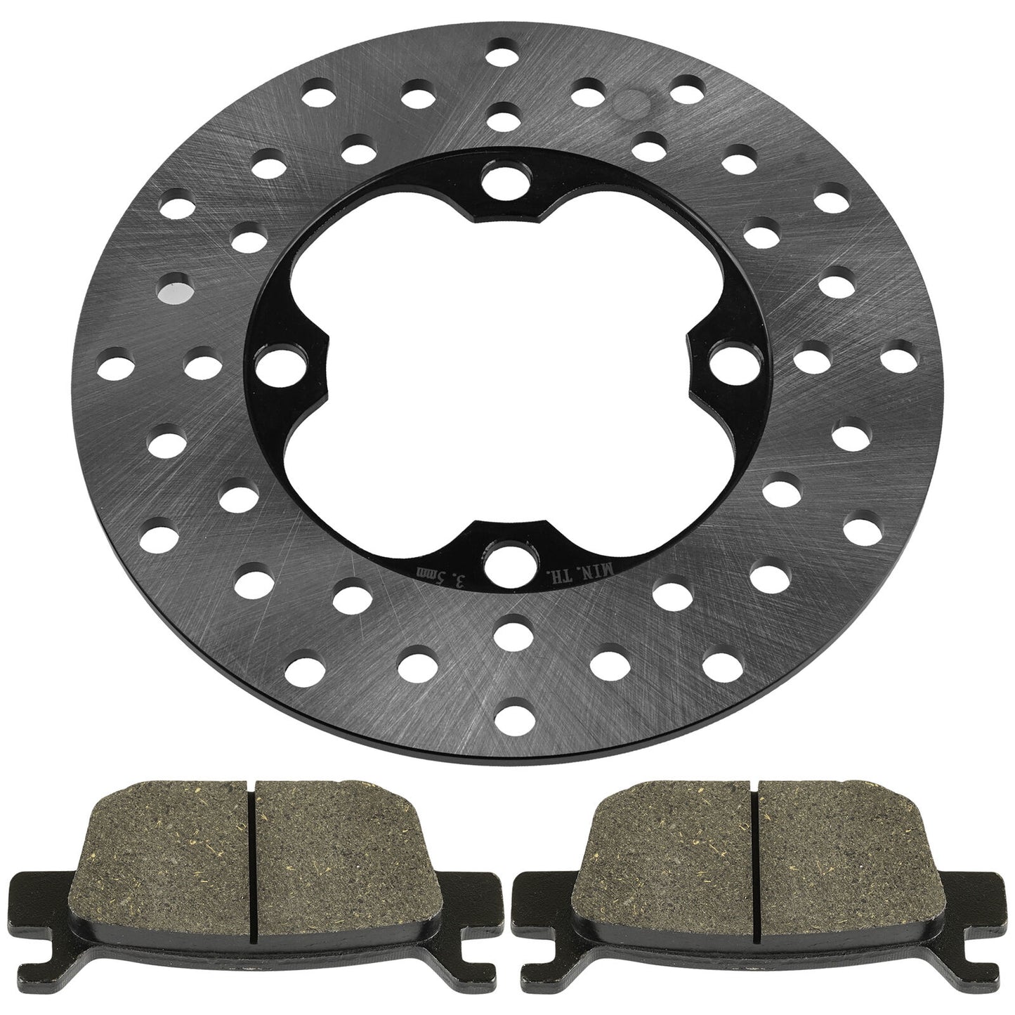 Front Left or Right Brake Disc w/Pads for Honda FourTrax Foreman TRX500FE 05-06