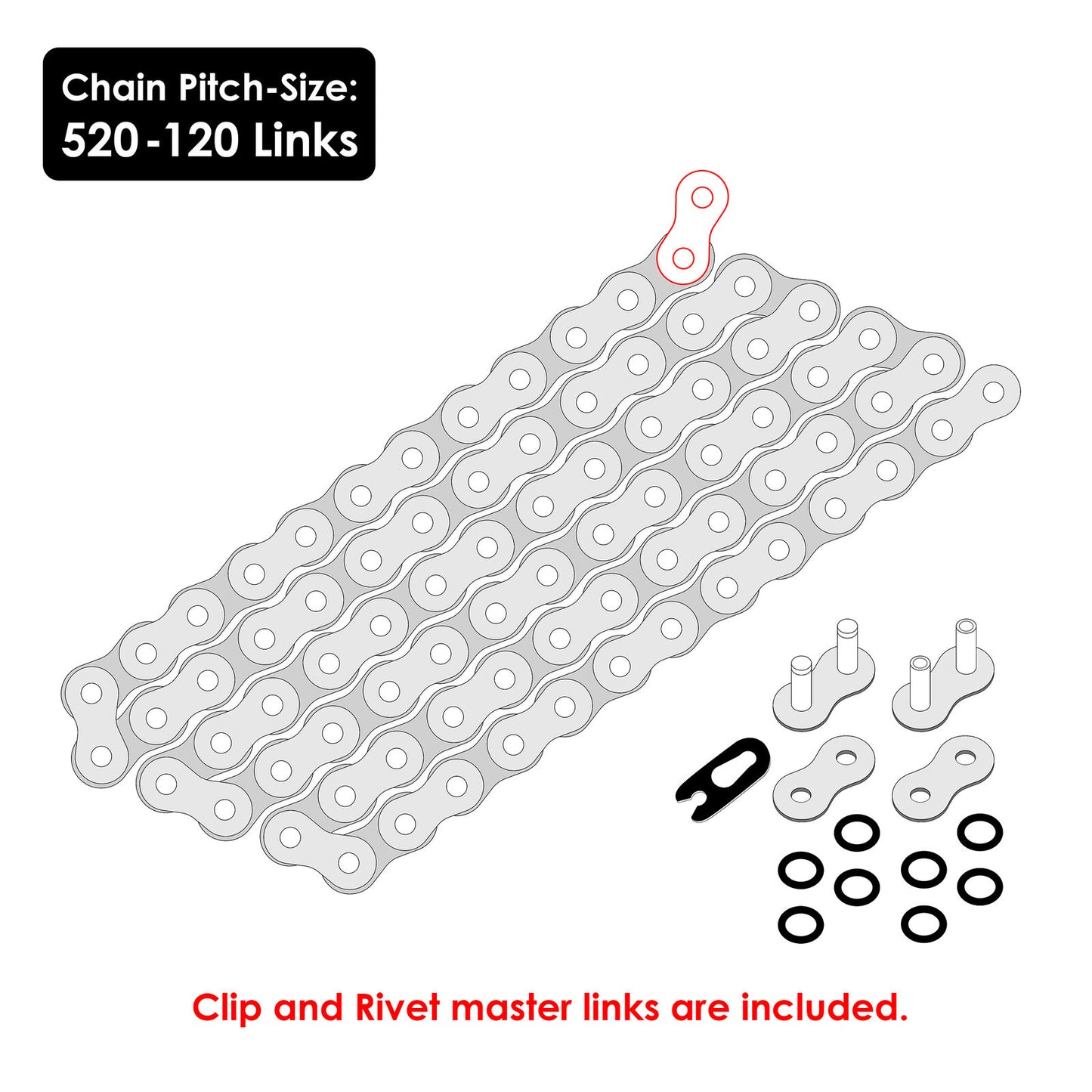 Pink O-Ring Drive Chain for Kawasaki ZX636 Ninja ZX6R ZX-6R 2005 2006