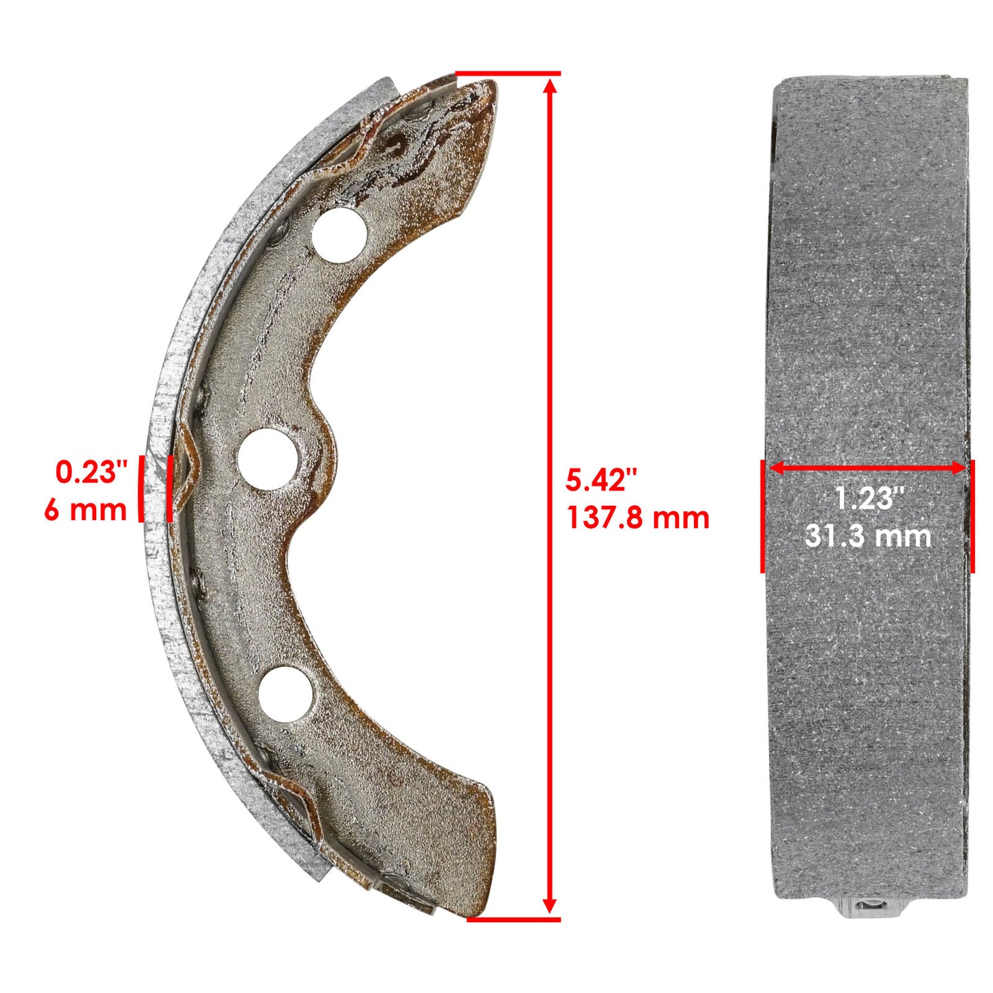 Brake Shoe for EZGO 23364G1 23355G1 27251G01 1 Set of Short Shoe