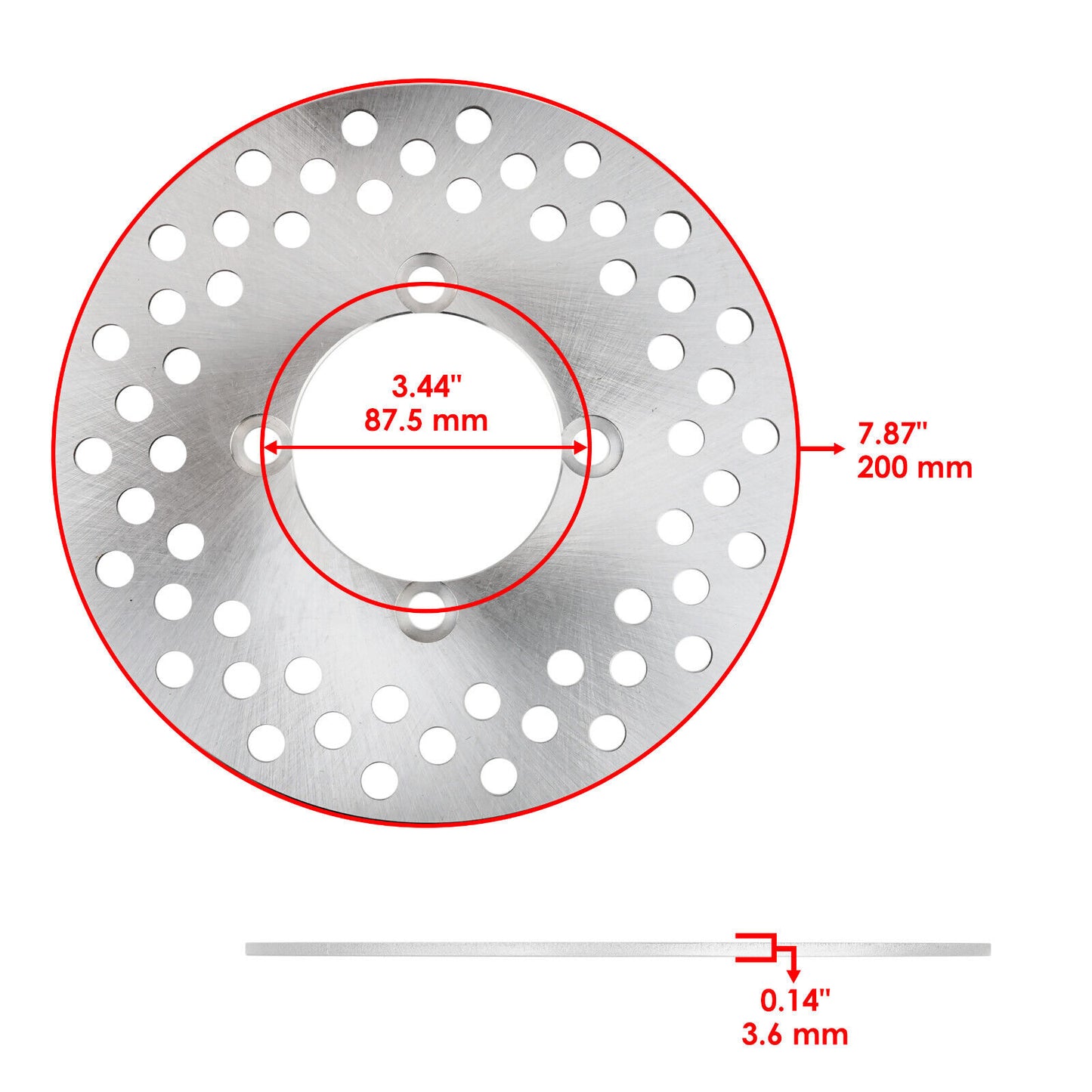 Front Left Right Brake Caliper Disc Pads For Yamaha Rhino 450 YXR450 4X4 2006-09