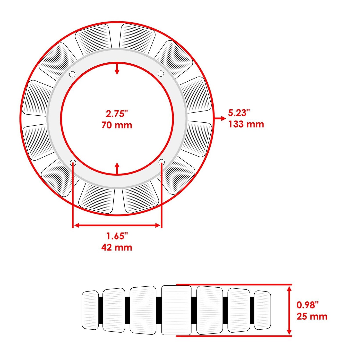 Stator Generator Magento Charging Coil for Kawasaki Mule 3010 4X4 KAF620 2001-08