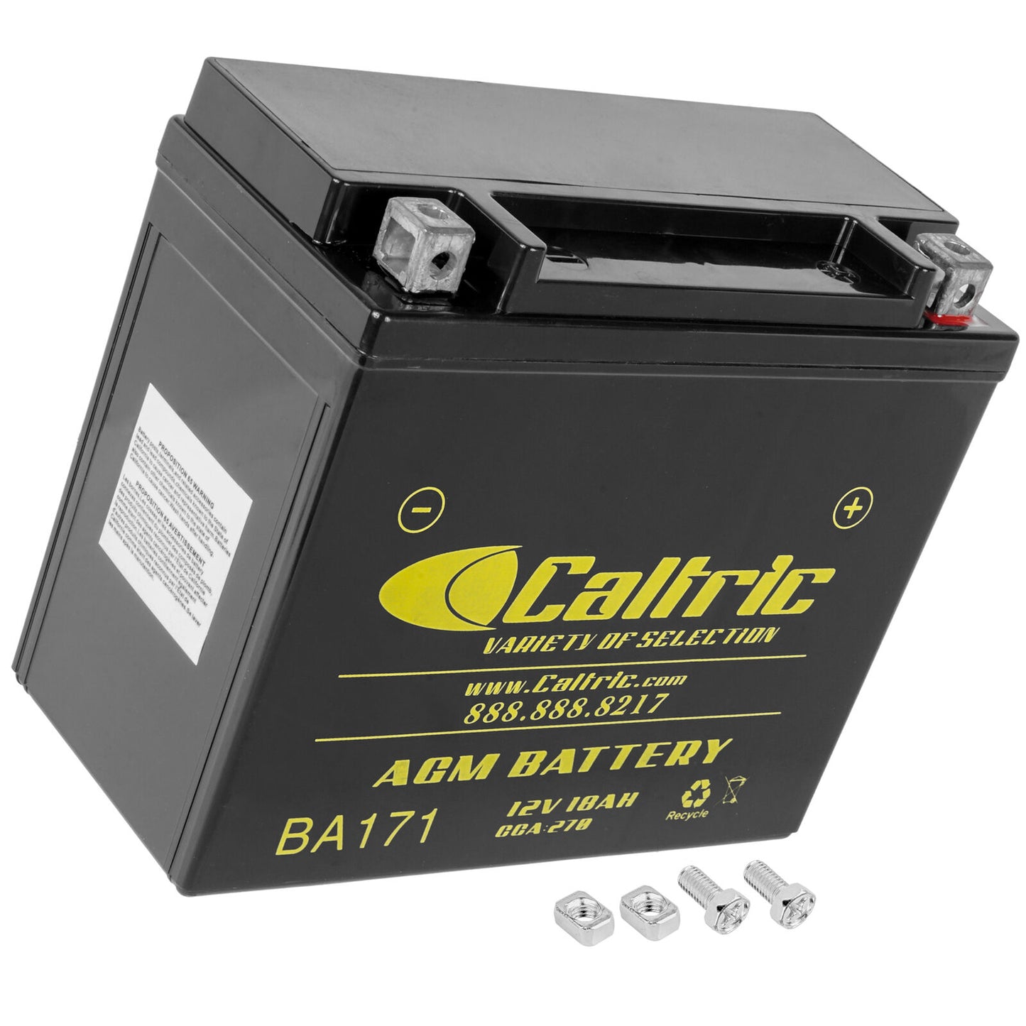 AGM Battery for Can-Am Traxter HD5 HD8 2016-2019 / 12V 18Ah CCA270 / YTX20L-BS