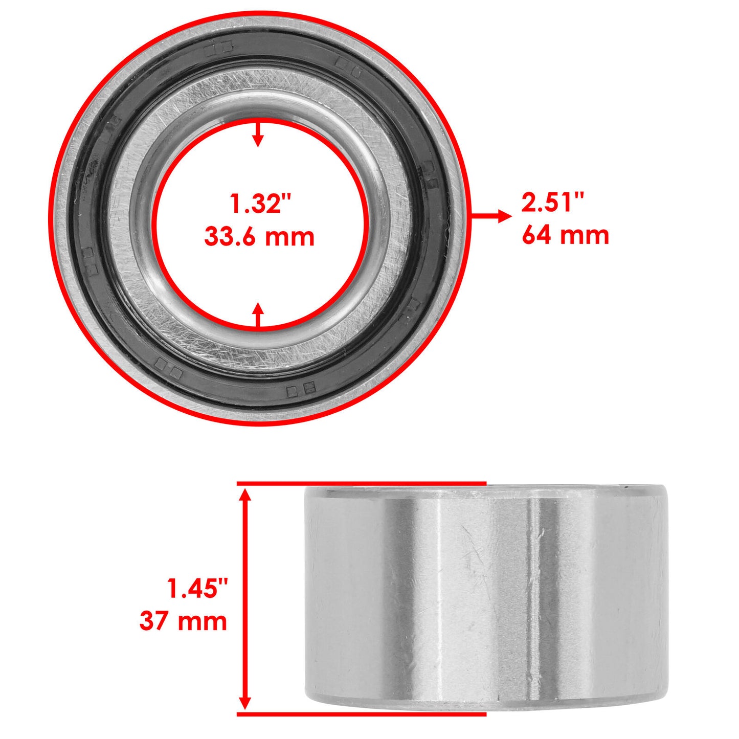 51200-HL3-A00 Front Knuckle Bearing & Seals For Honda Pioneer 700 SXS700M2 14-24