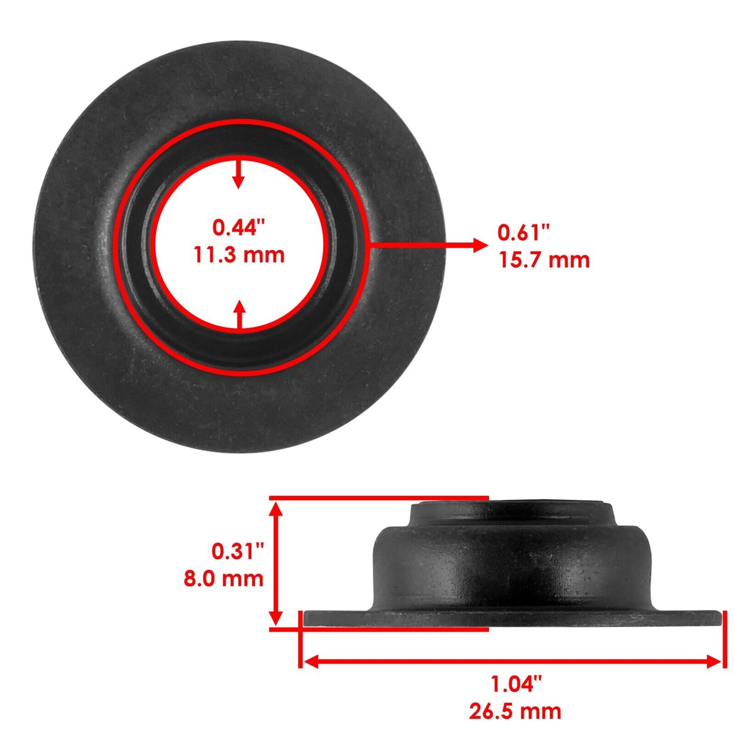 Valve Guide Seal & Valve spring seat for Polaris Ranger 800/Ranger Crew 800 2010