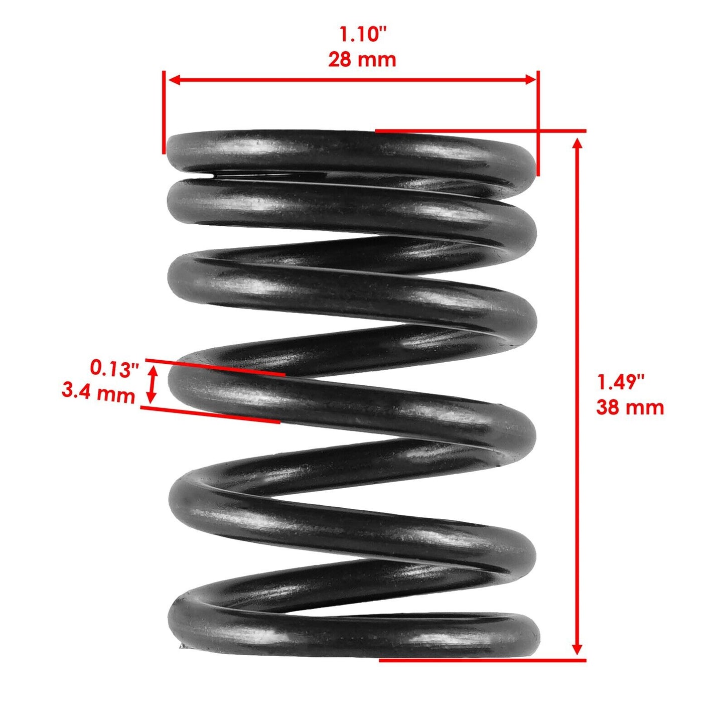 Caltric Engine Outer Valve Spring For Honda XR600R 1985 1986 1987-2000 QTY 4