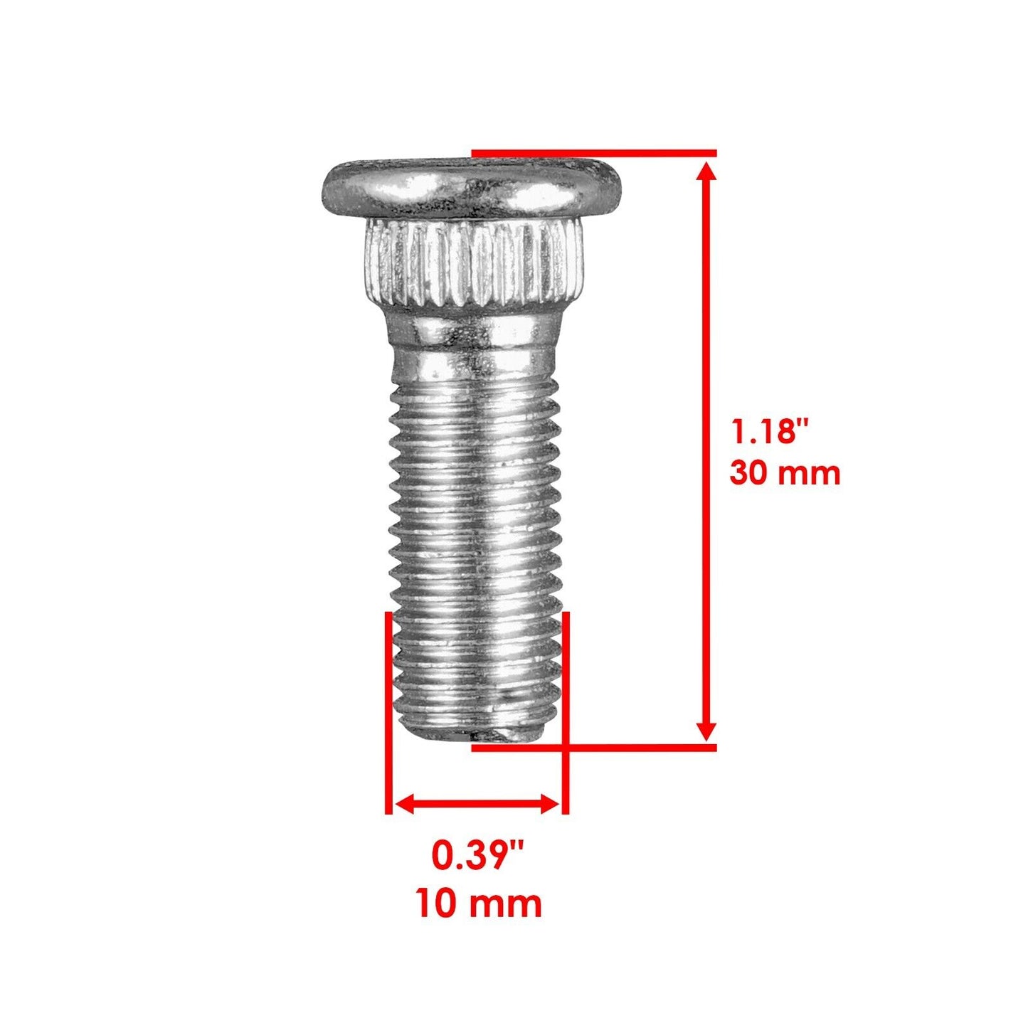 4 Front or Rear Wheel Hub Stud Bolt Fits Yamaha Big Bear 400 YFM400N 2001- 2005