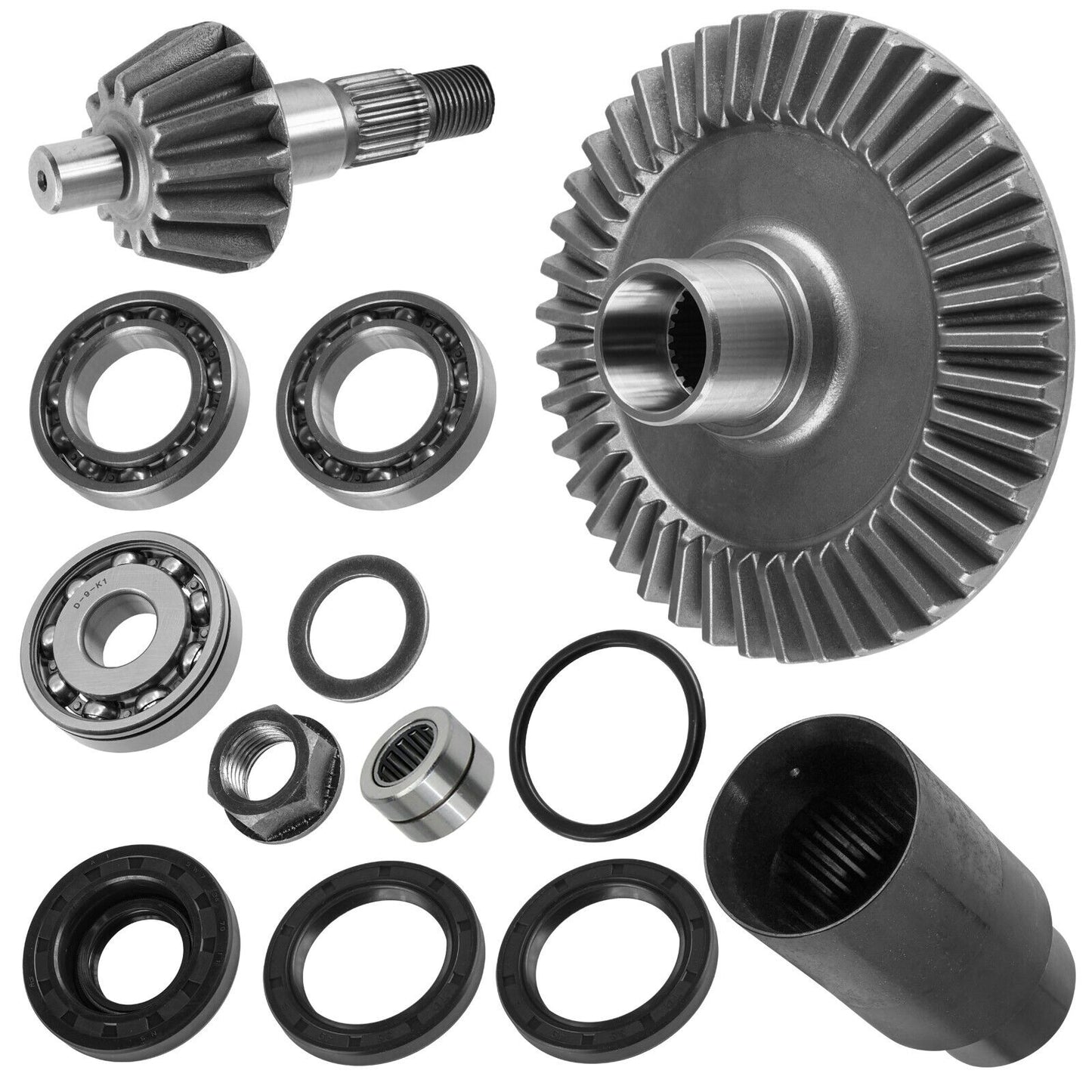 Complete Rear Differential Rebuild Kit For Honda Foreman 450 TRX450ES 4x4 98-01