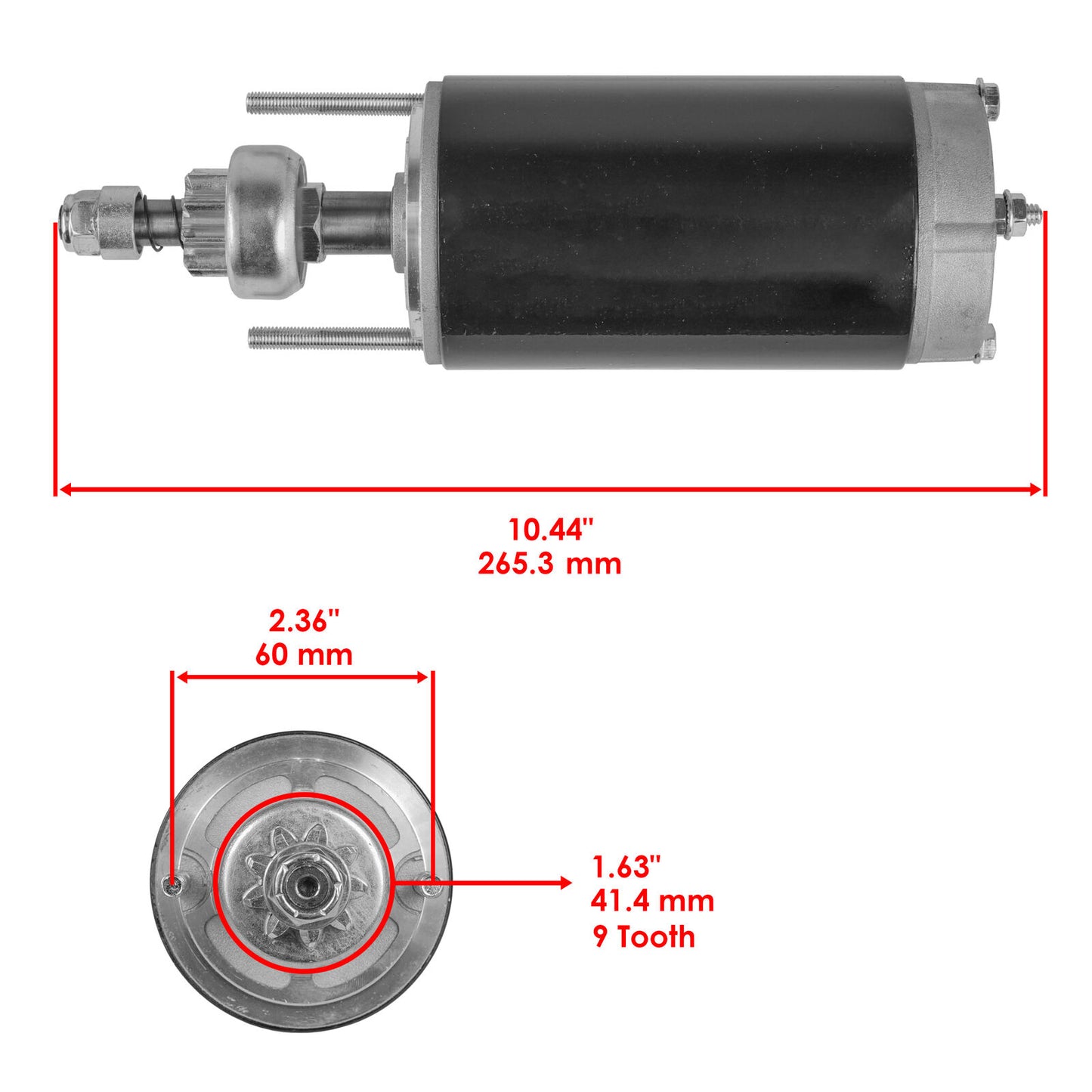 Starter for Force Marine 50-616955-1 50-583869 583869 61-6955 898265002 616955 1