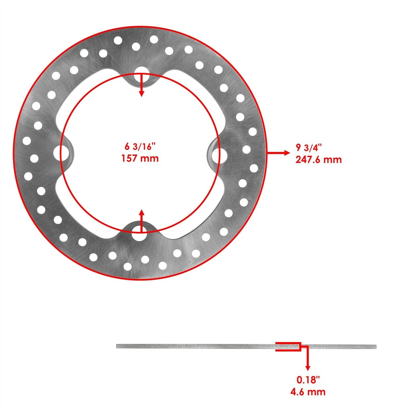 Front or Rear Brake Disc Rotor for Polaris RZR XP 1000/ RZR XP 4 1000 2014-2024