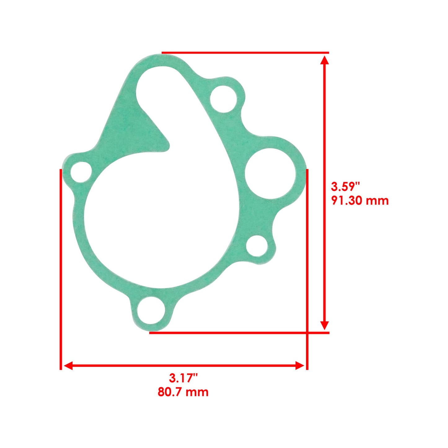 Water Pump Cover Gasket for Honda 19229-Ha2-306 19229-Ha2-000