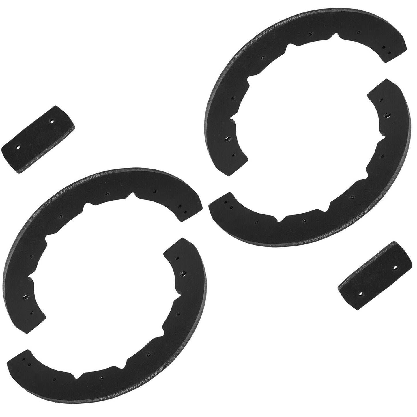 Caltric Rubber Auger & Scraper Bar for MTD 753-0613 Snow Blower (4) Pack