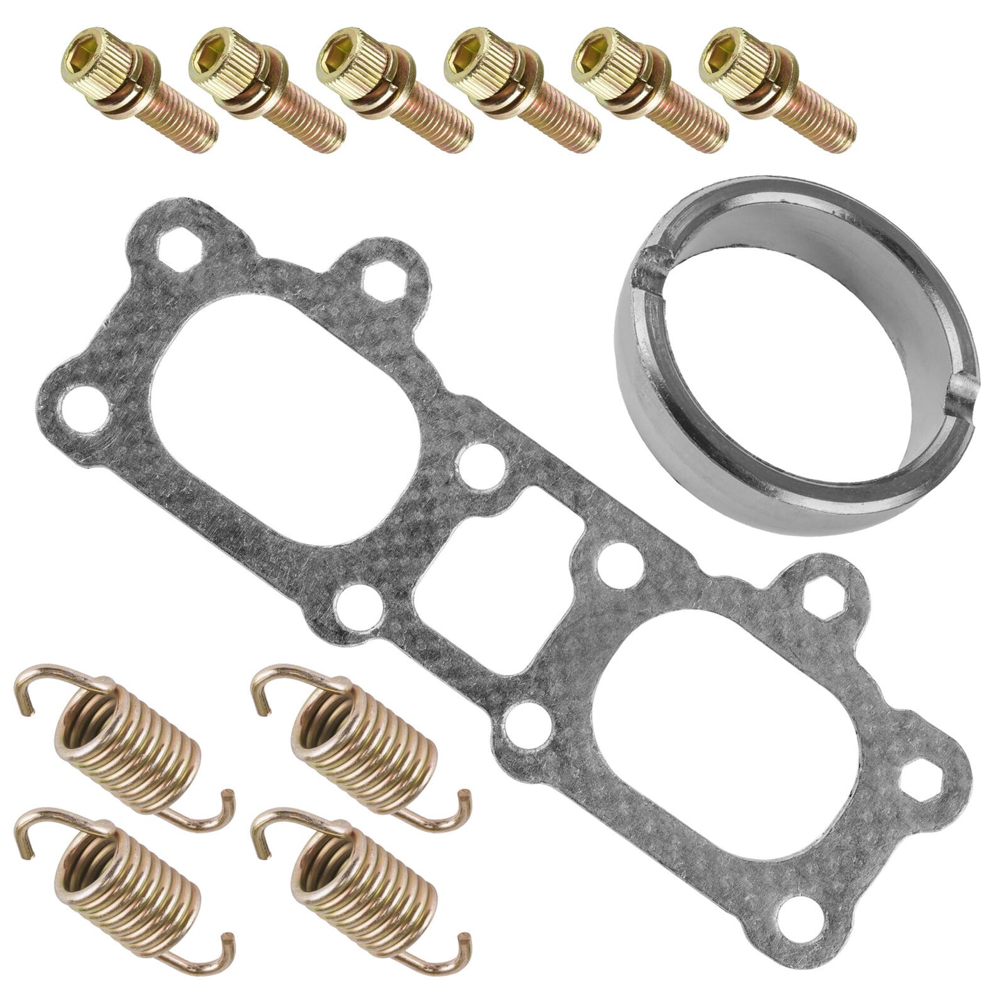 Exhaust Muffler Gasket Seal Spring Kit For Polaris RZR XP / RZR XP 4 1000 / 2014