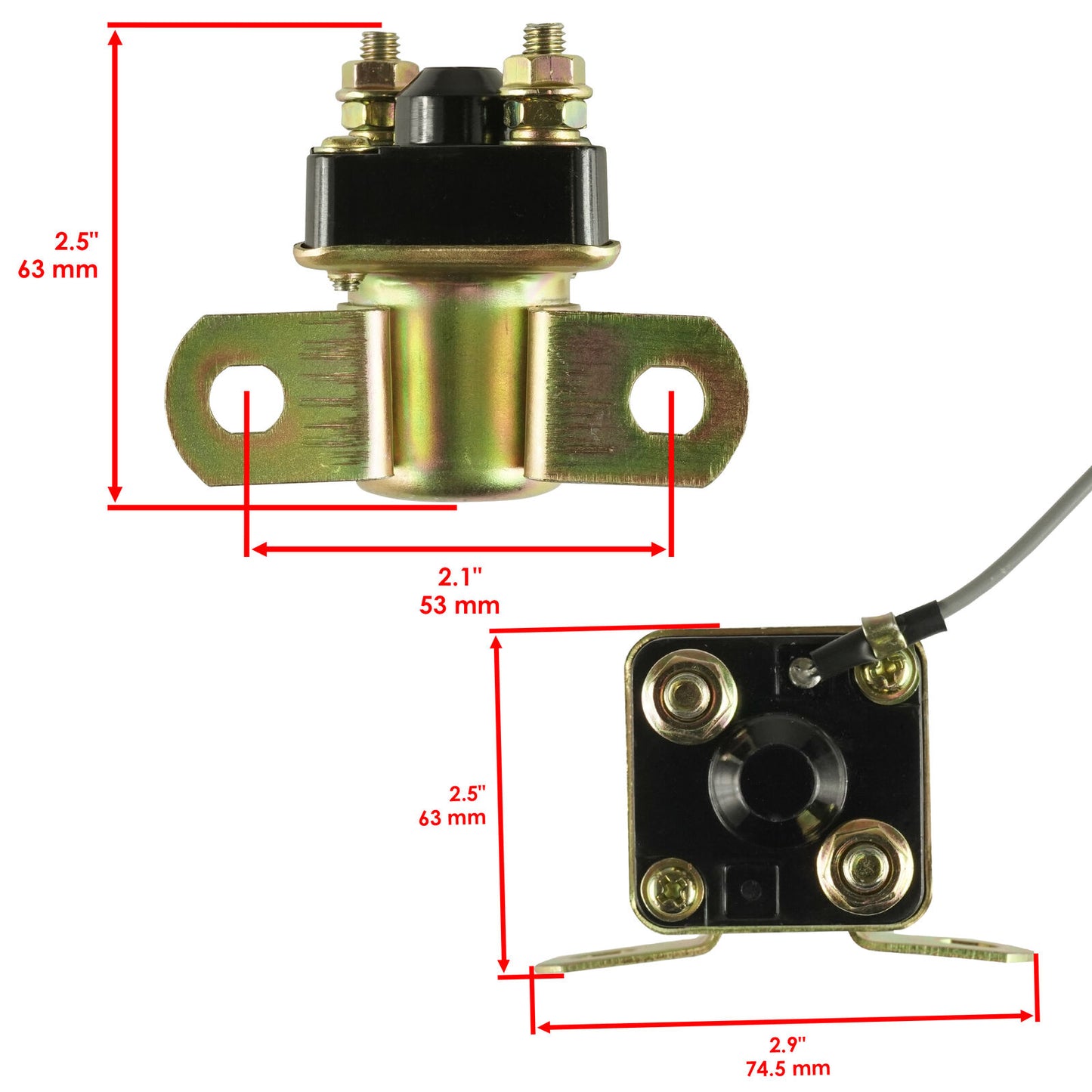 Starter & Relay Solenoid for Polaris Scrambler 500 1997 1998 1999 2000 2001 2002