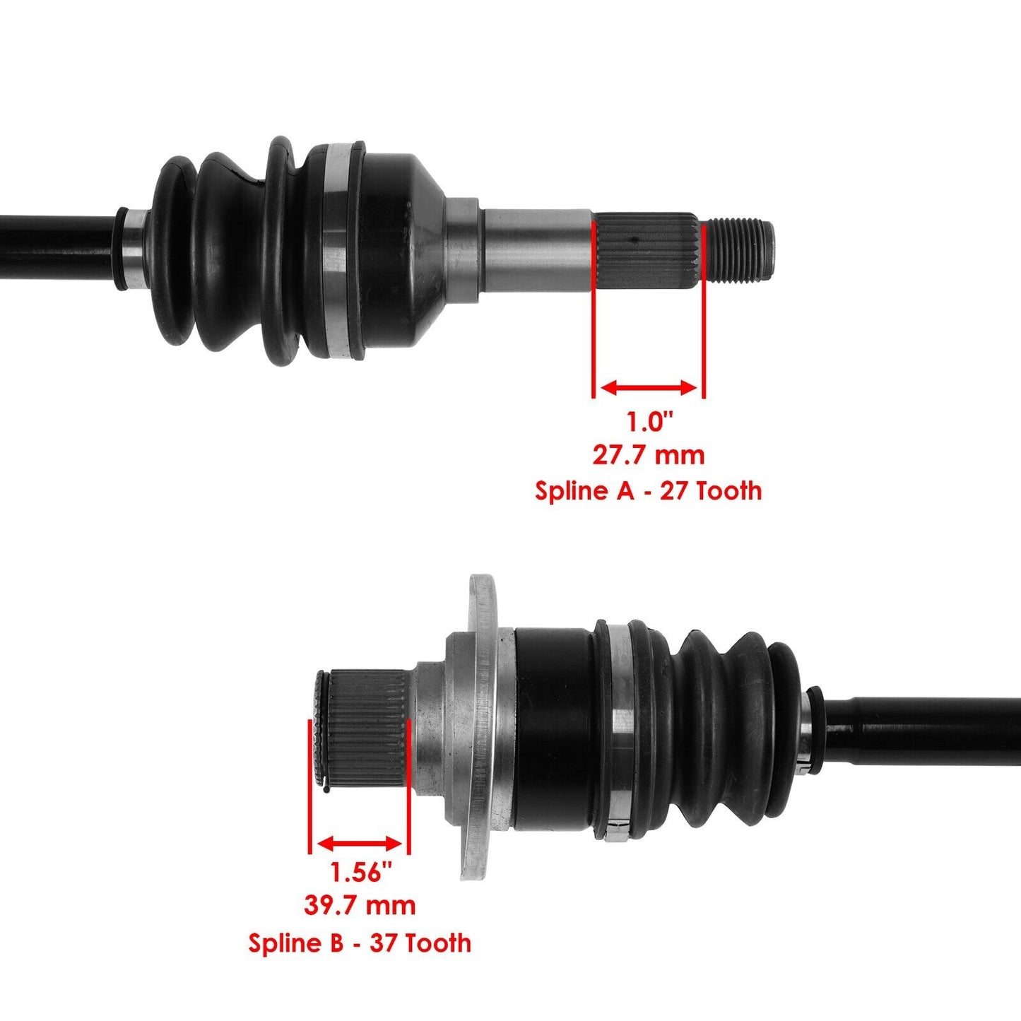 Rear Right And Left CV Joint Axles for Yamaha Rhino 660 YXR660F 4X4 2006 2007