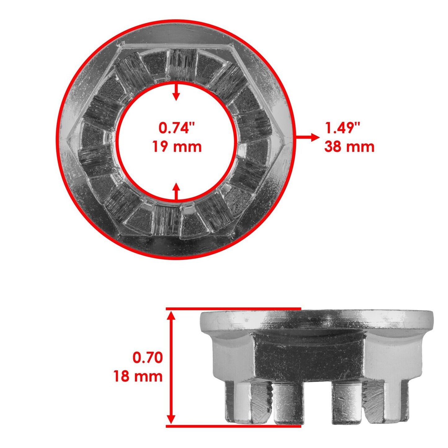 4x Wheel Cap Nut Pin for Honda Rancher TRX420F FE FM 4x4 2007-2020 NEW F/R