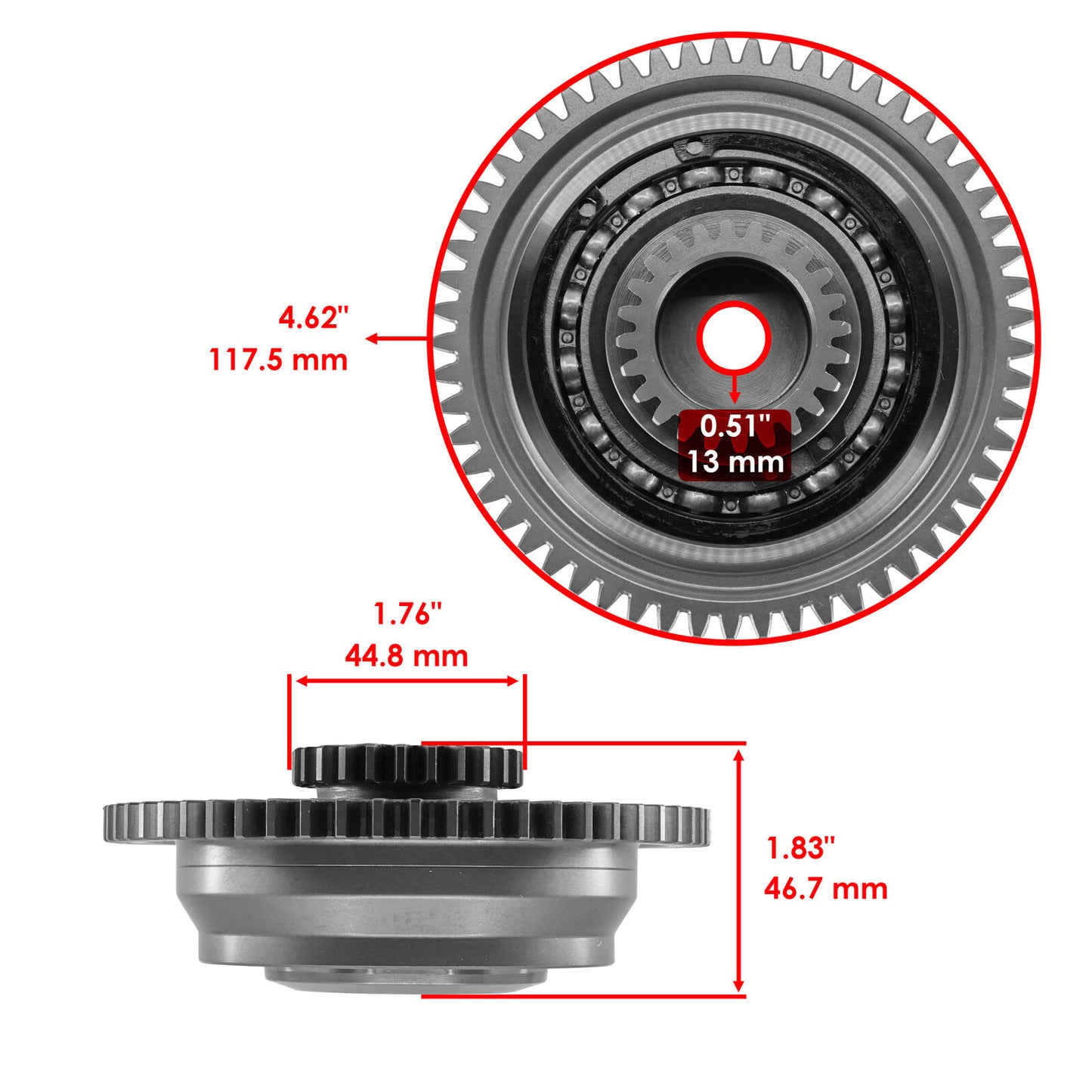 Supercharger Clutch Gear For Yamaha Waverunner FX Cruiser Svho FC1800 2014-2020