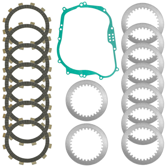 Clutch Friction w/ Steel Plates & Gasket Kit for Kawasaki Z250SL BR250 2014-2018