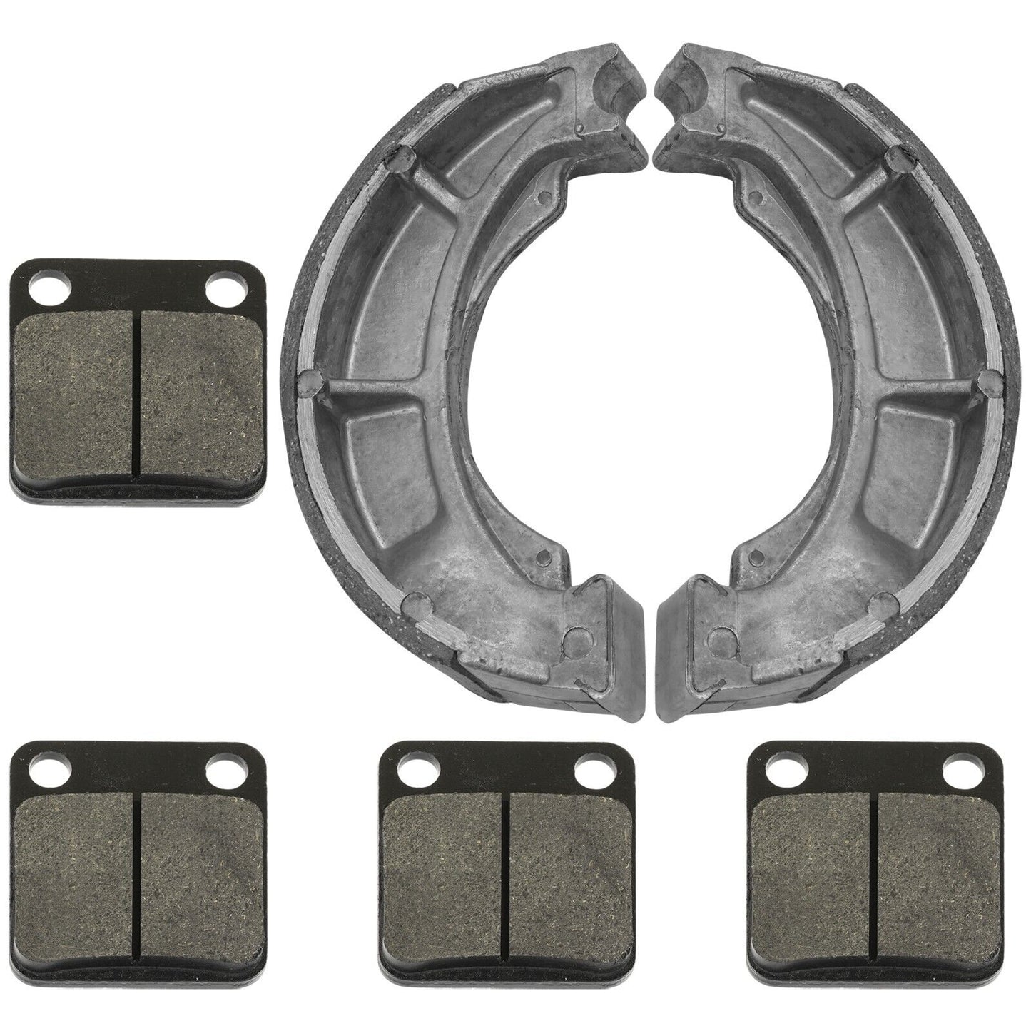 Front Brake Pads And Rear Brake Shoes for Suzuki LT-F250 Ozark 250 2002-2006