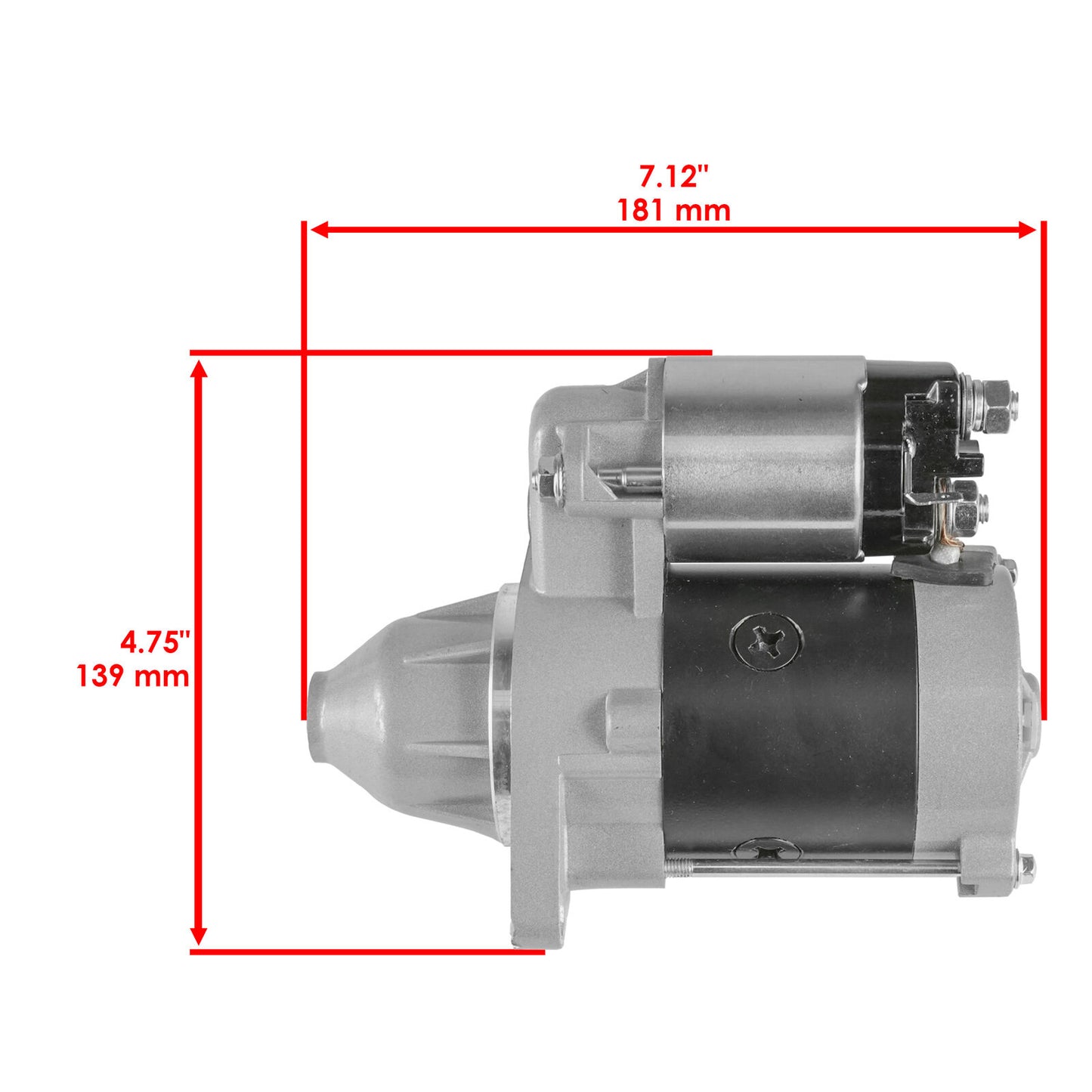 12 Volt Starter for Kubota Tractor Mower TG1860G T1760 / E719963010 E7199-63010