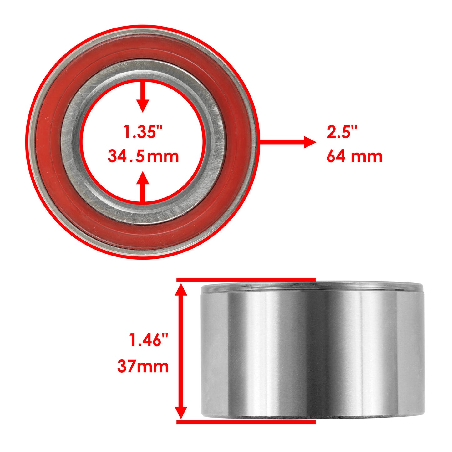 Front Strut Ball Bearing Kit for Polaris Sportsman 500 HO Intl 2005 2006