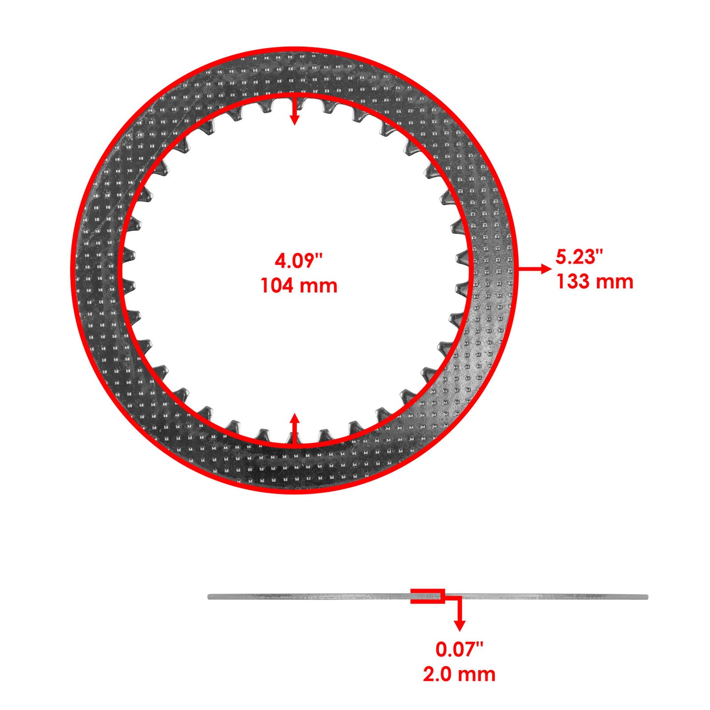 Clutch Friction Steel Plates Kit for Kawasaki Z750S Z750 ZR750 2005 2006 - 2010