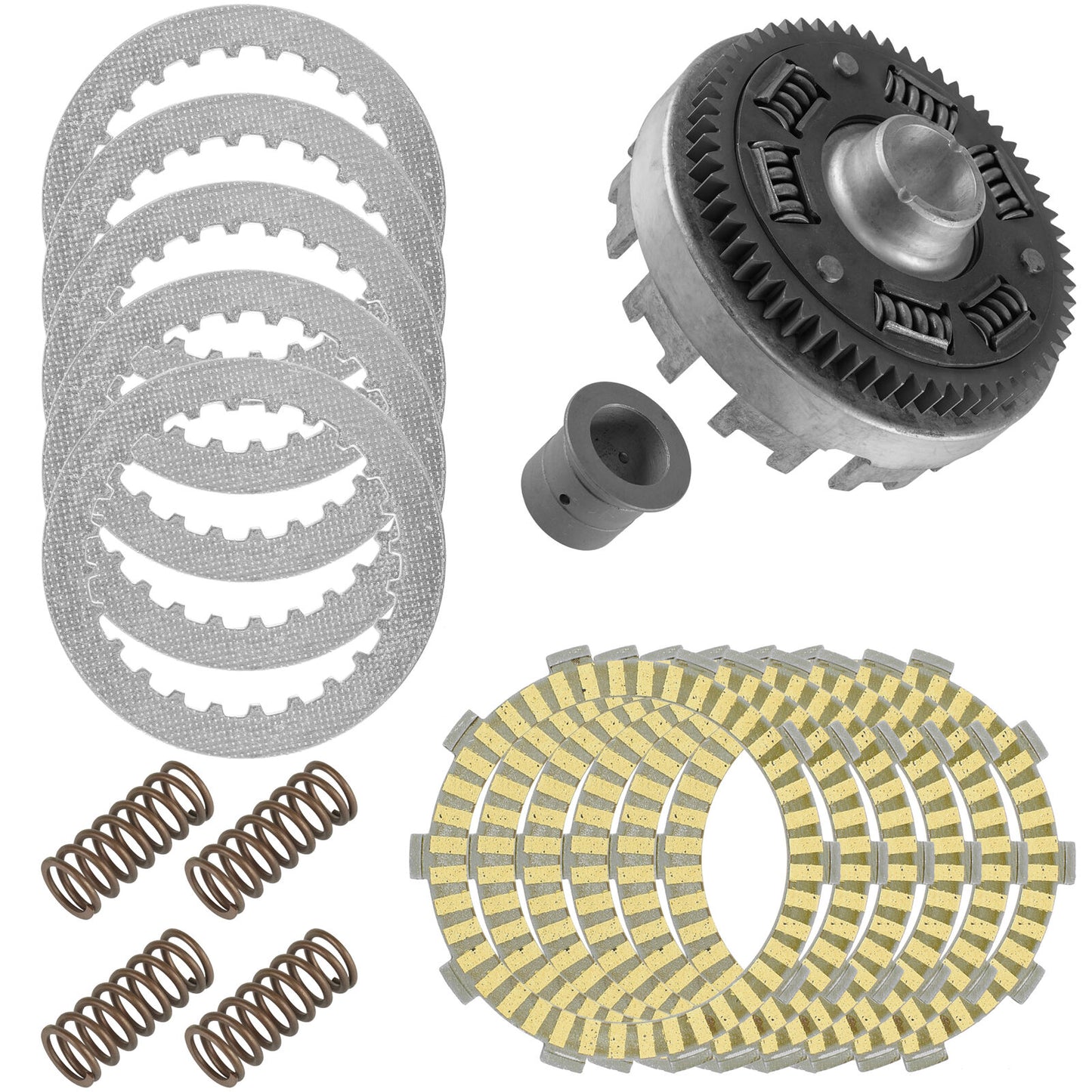 Clutch Outer Basket and Plates Kit for Honda Rancher 420 TRX420FE FE1 2007-2023