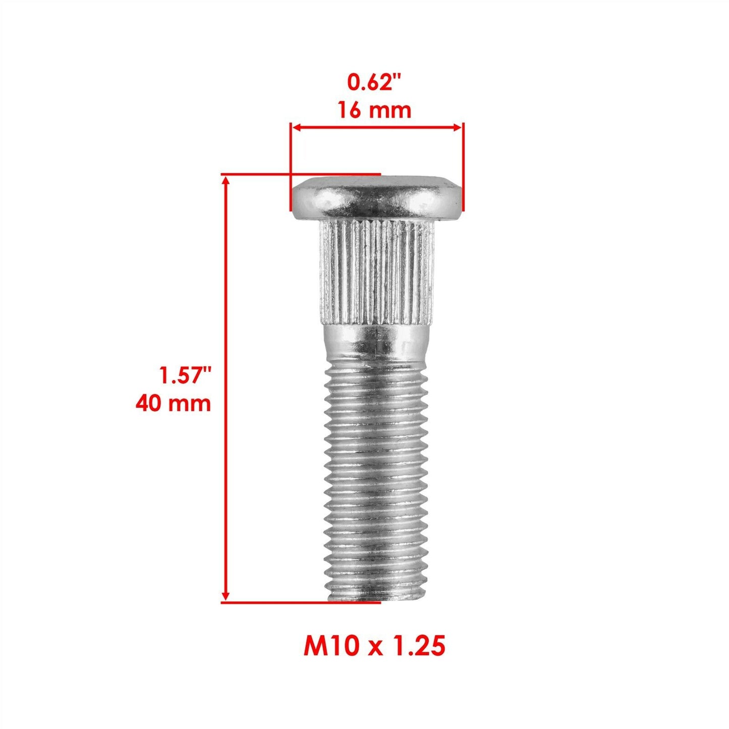 4x Rear Wheel Stud for Honda 90103-HN8-300 M10x1.25