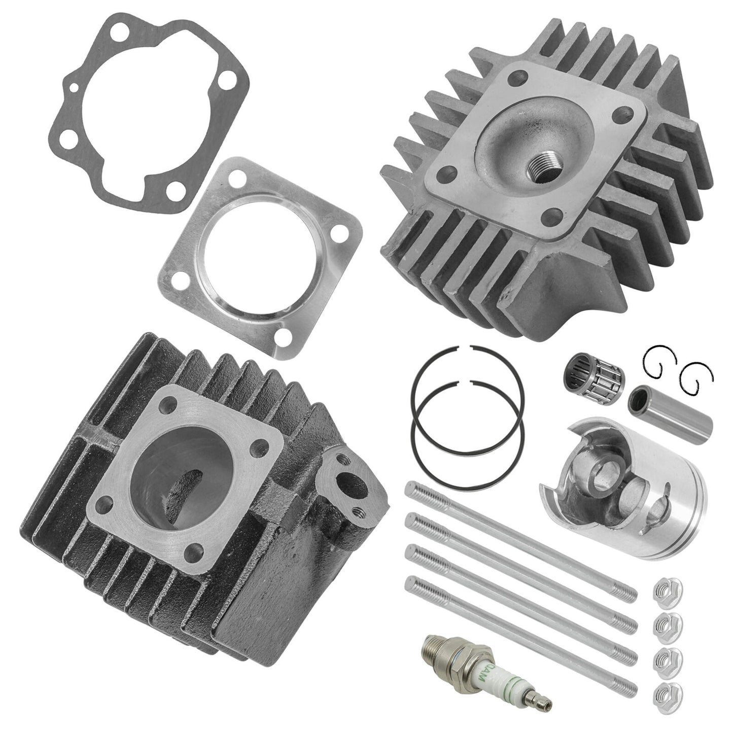 Caltric 11211-04001-0F0 11211040010F0 Top End Cylinder Kit for Suzuki 1985-2006