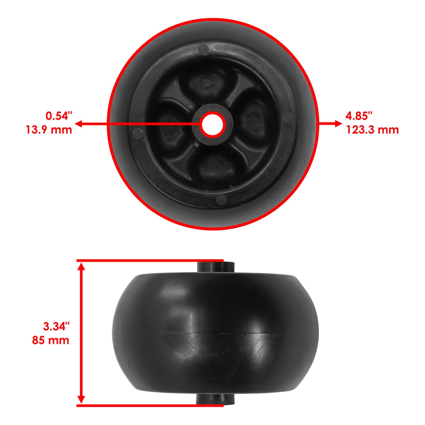 Caltric Deck Wheel For John Deere X730 X734 X738 X739 X748 X749 X750 X754 X758
