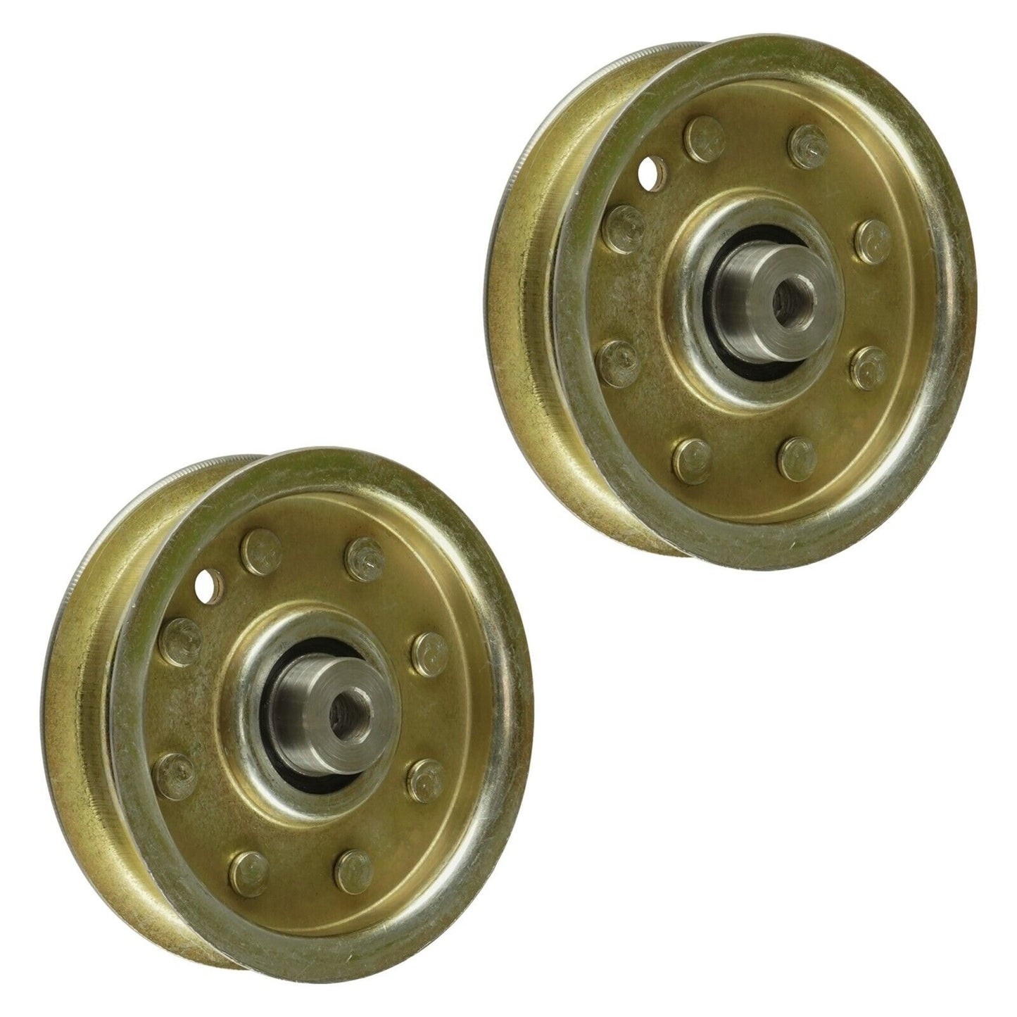 2x Flat Idler Pulley For Cub Cadet RZT-L 42 Tractor 42"Deck 2016