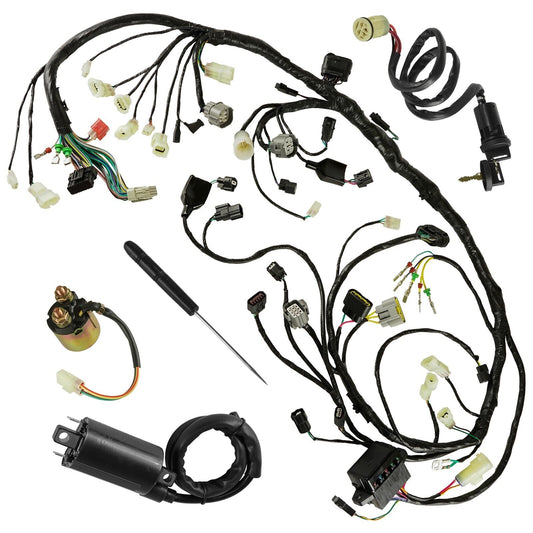 Wiring Harness Switch Key Coil Starter Relay for Honda Rincon TRX680FA5 2019-23