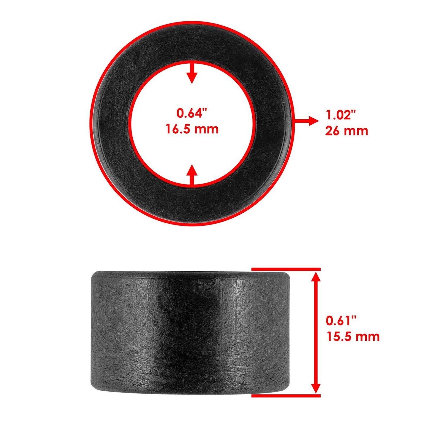 Caltric Front Upper Inner A-Arm Bushing Kit for Polaris RZR 4 900 2017 2018