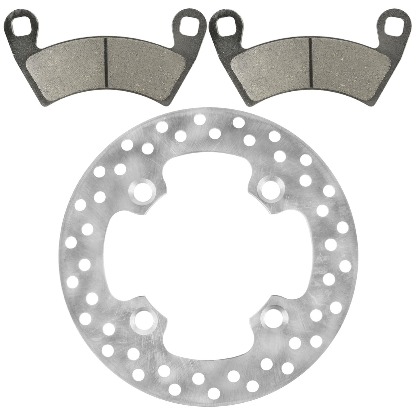 Front Brake Disc Rotor And Pads for Polaris Ranger Crew 900 4X4 2013 2014-2017