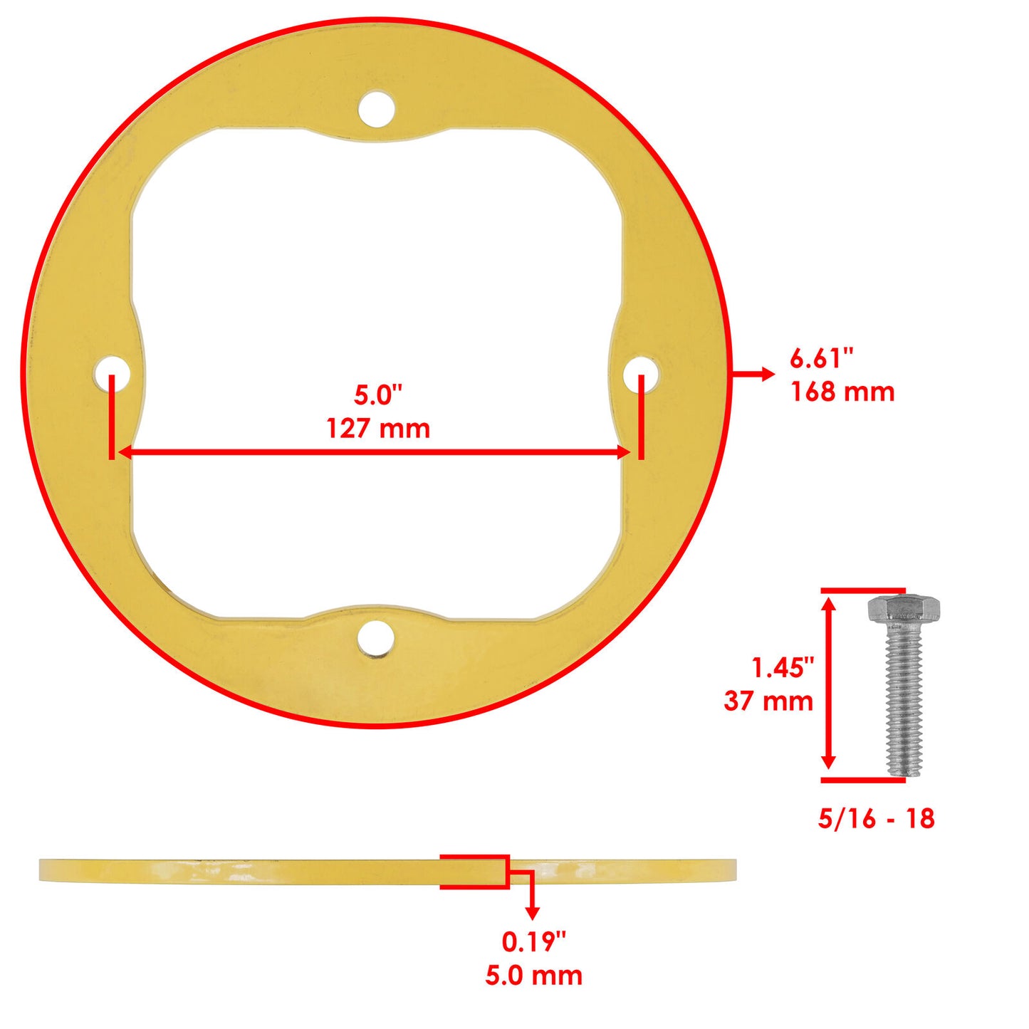 2 Deck Spindle Reinforcement Ring for MTD Cub Cadet 618-06981 918-06981 285-710