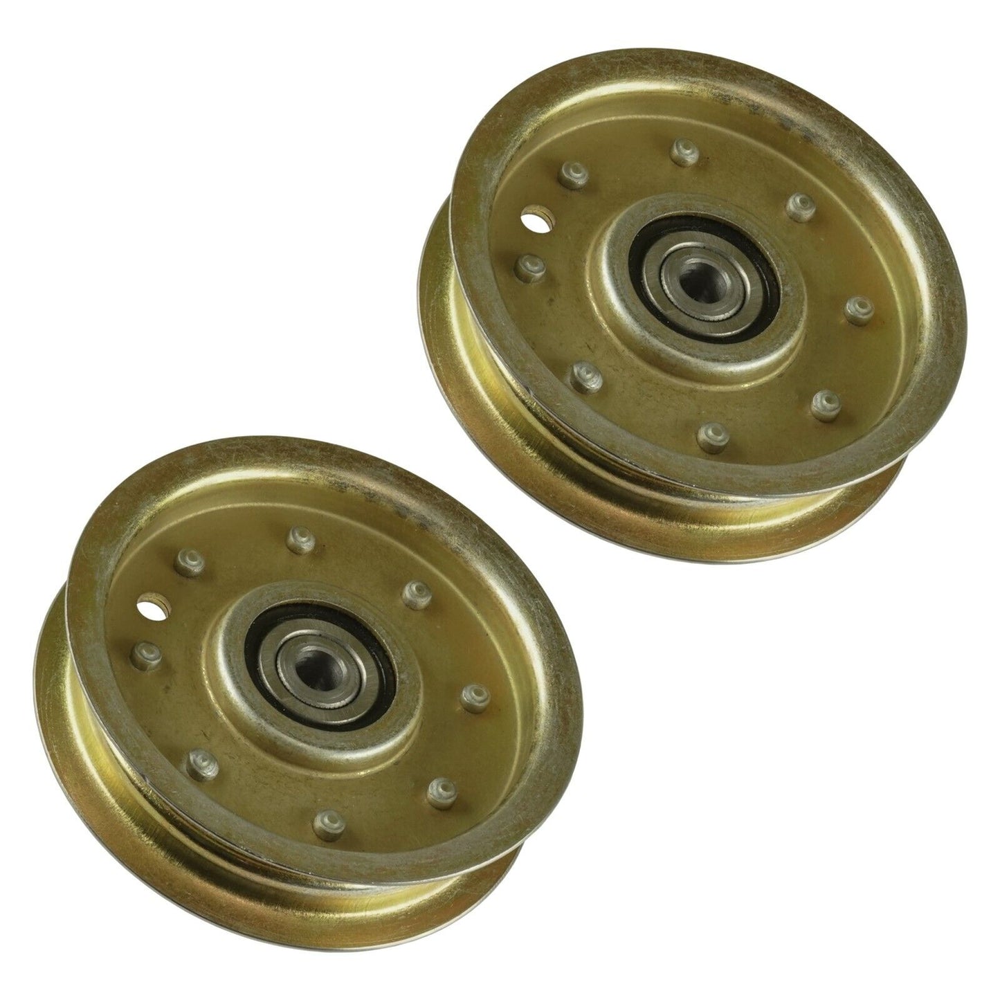 2x Flat Idler Pulley For Cub Cadet RZT-L42 KH Tractor 42"Deck 2017-2018