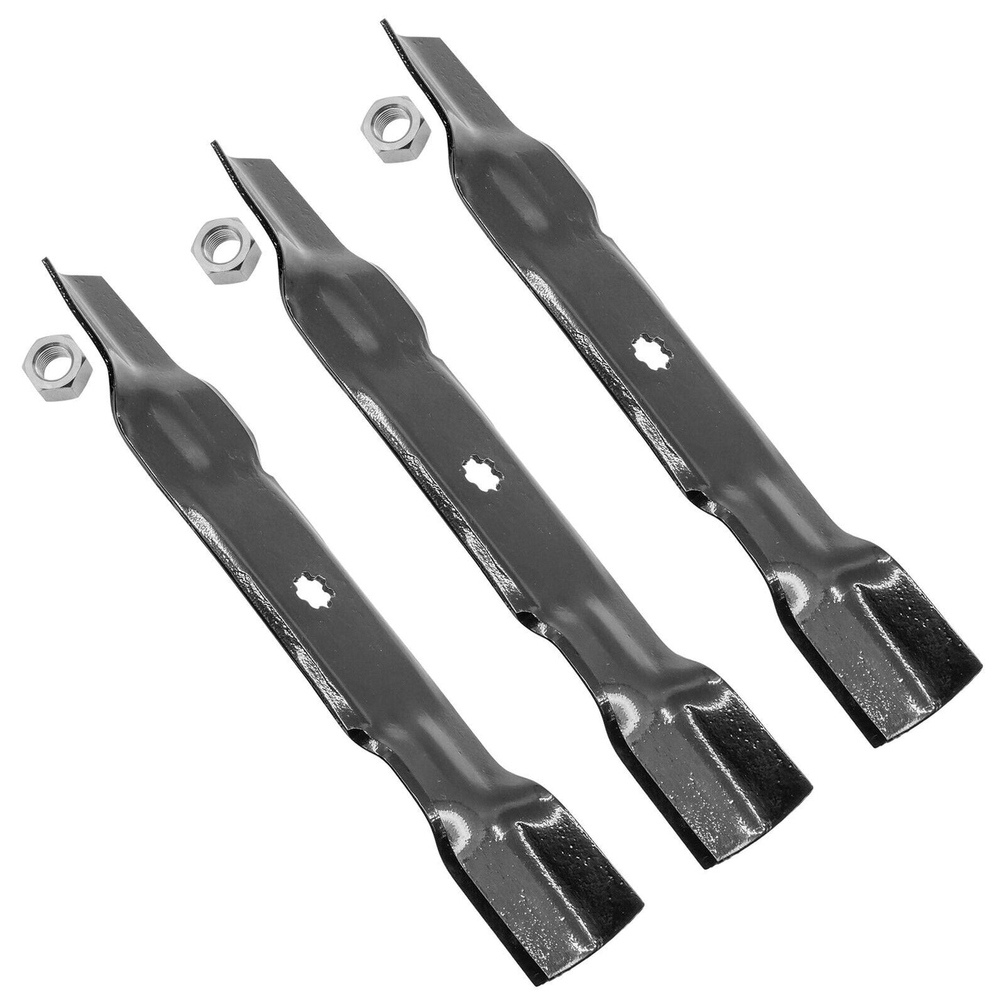 Caltric Deck Blade w/Nut For John Deere E140 E150 E160 E170 E180 48" 54" Tractor