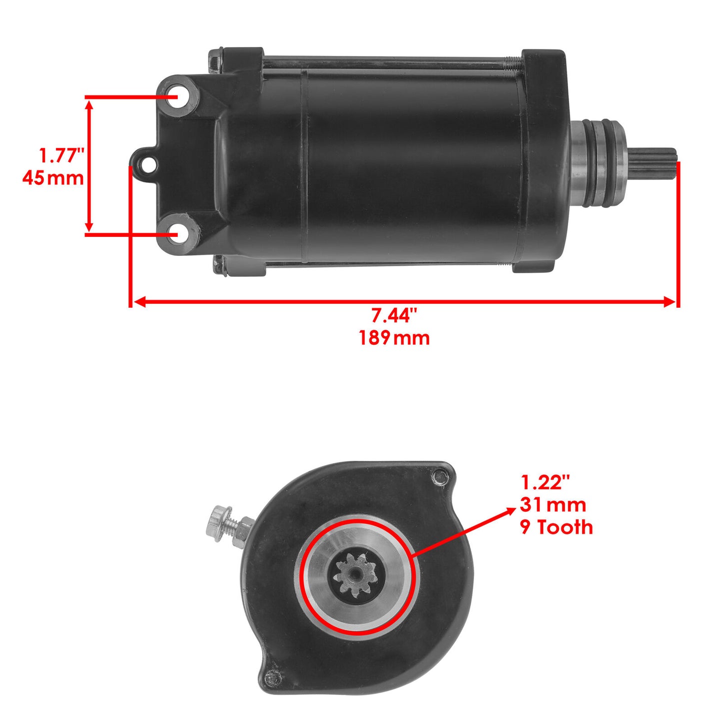 Starter for Kawasaki Jetski Jt1200 Stx12F 1199Cc Engine 2003 2004 2005 2006 2007