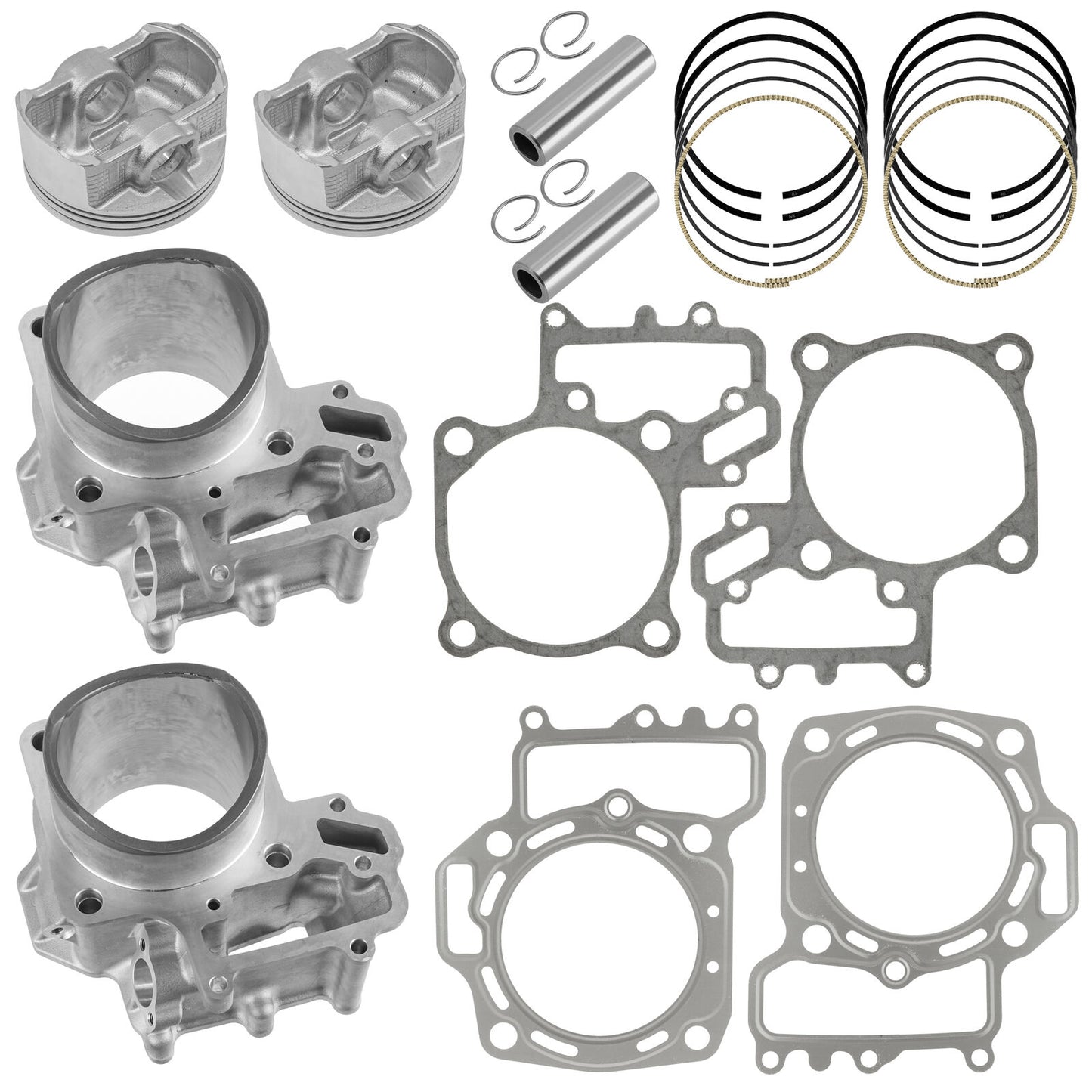 Rear & Front Cylinder Gasket Piston Kit For Kawasaki Teryx 800 14-23/4 800 14-24