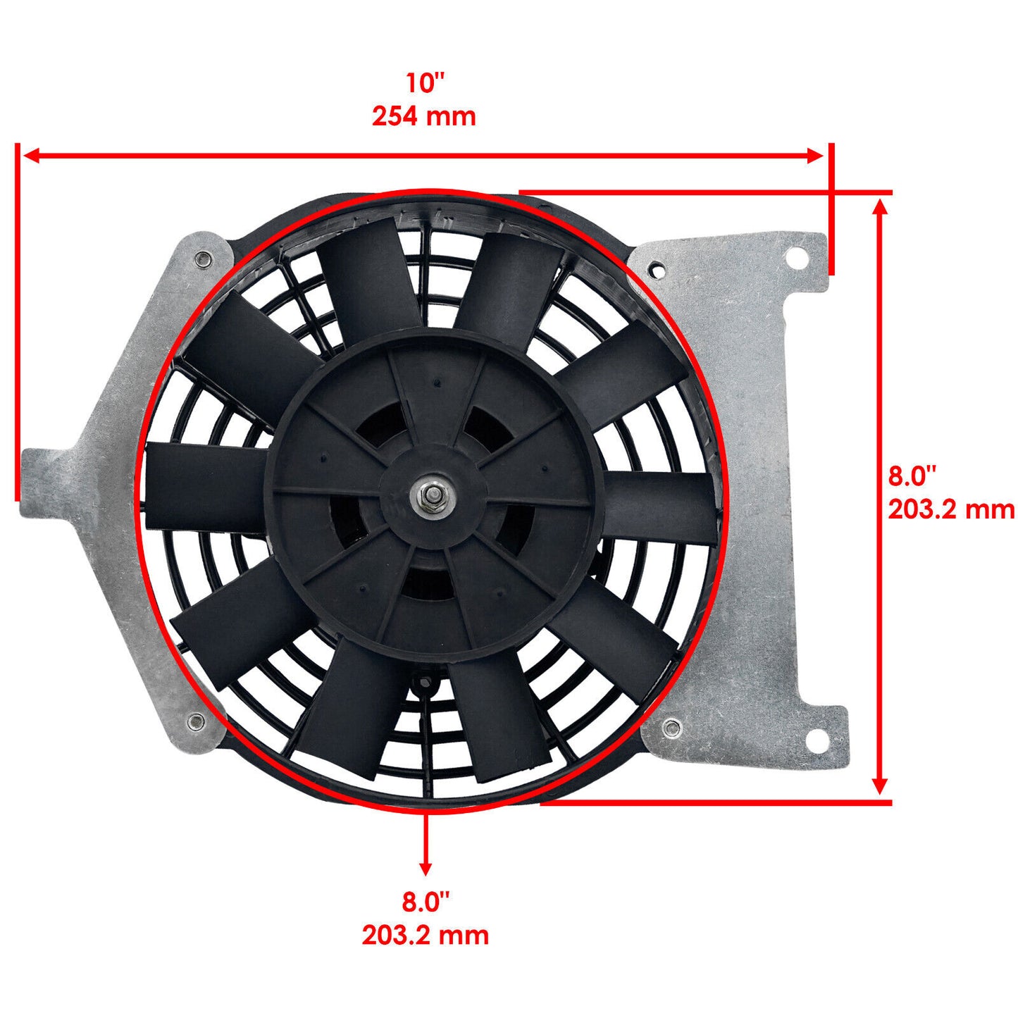 Radiator Cooling Fan fits Yamaha Grizzly 660 YFM660F 4X4 2002-08 5KM-12405-00-00