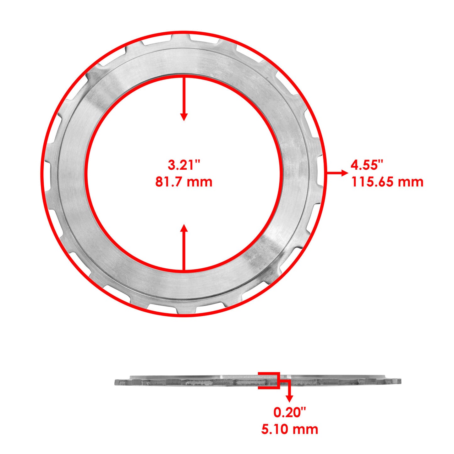 Clutch Plates Kit for Honda Pioneer 700 SXS700 2014-23 Big Red 700 MUV700 09-14