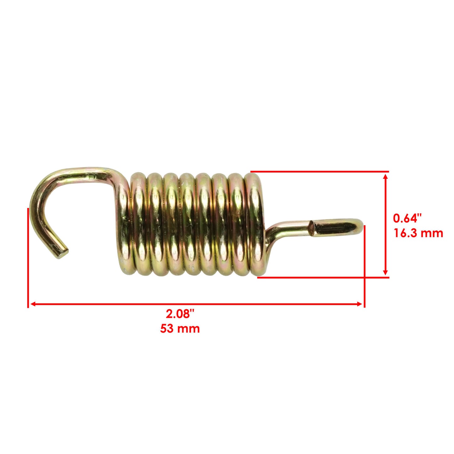 2x Caltric Exhaust Muffler Spring For Polaris 7041804