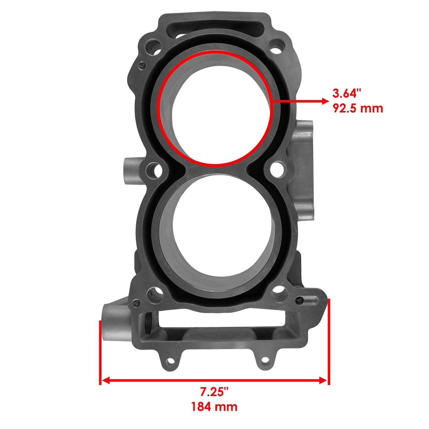 Caltric Cylinder For Polaris RZR 4 900 2015-2016 93mm Bore