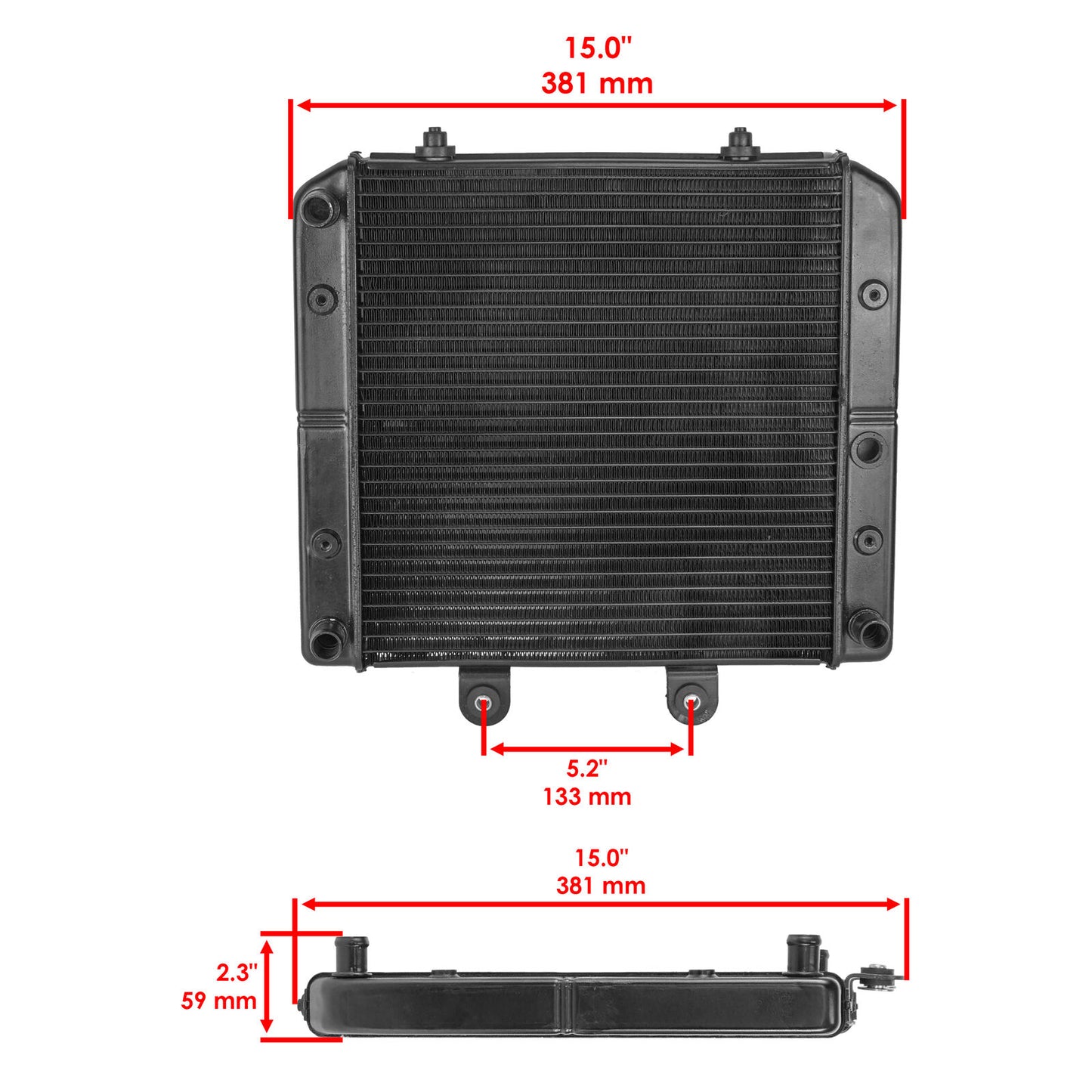 Radiator for Polaris Sportsman 570 4X4 6X6 2014 2015 2016 2017 2018 2019-2023