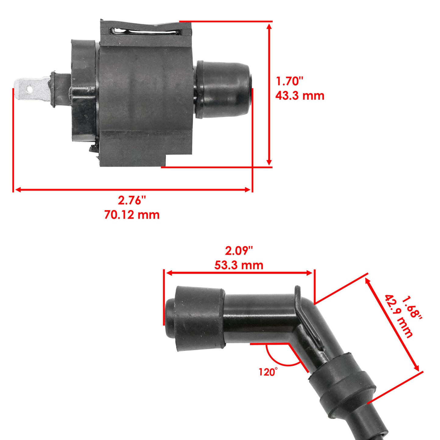 Ignition Coil for Honda 70 TRX70 Fourtrax 1986 1987 Atv Ignition Coil