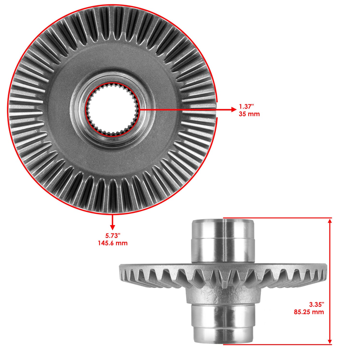 Rear Differential Gear Pinion Kit for Honda 41431-HP5-600