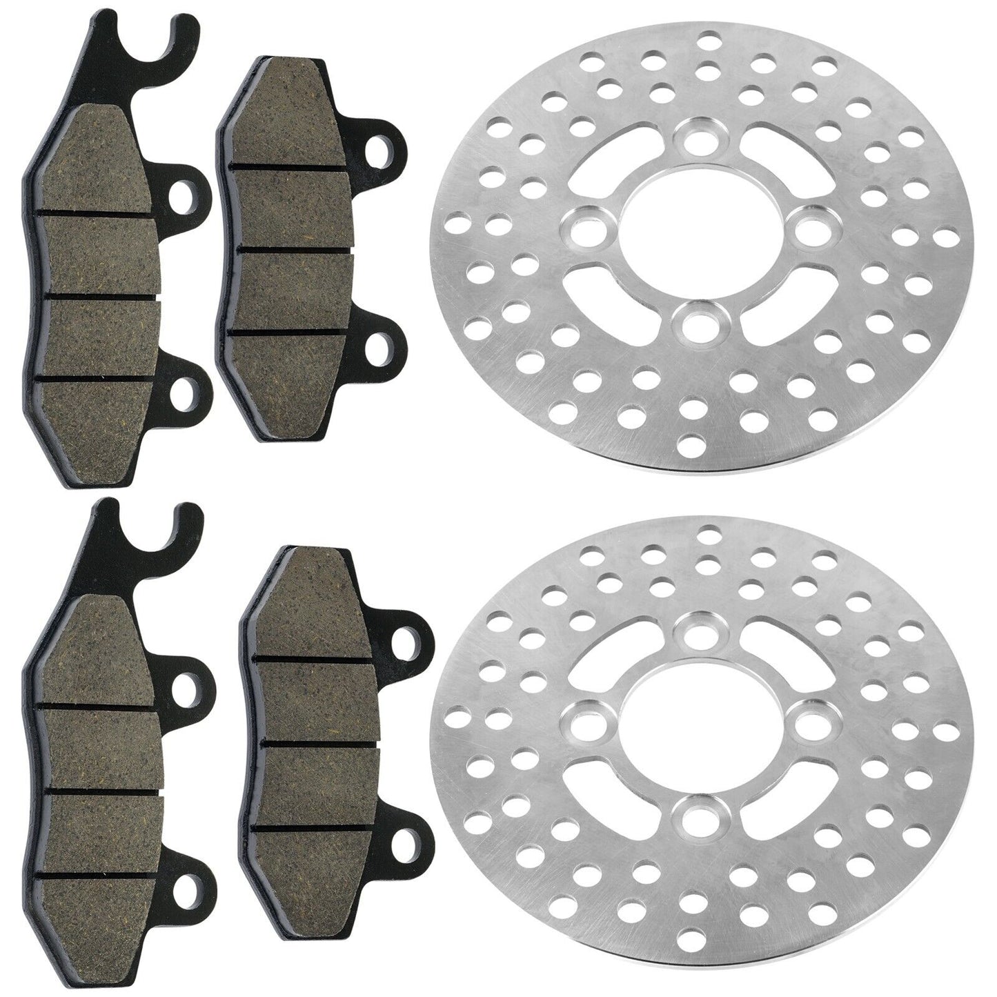 2 Front Brake Disc Rotor Pad for Yamaha Raptor 700 YFM700R YFM700 R 2006-2012