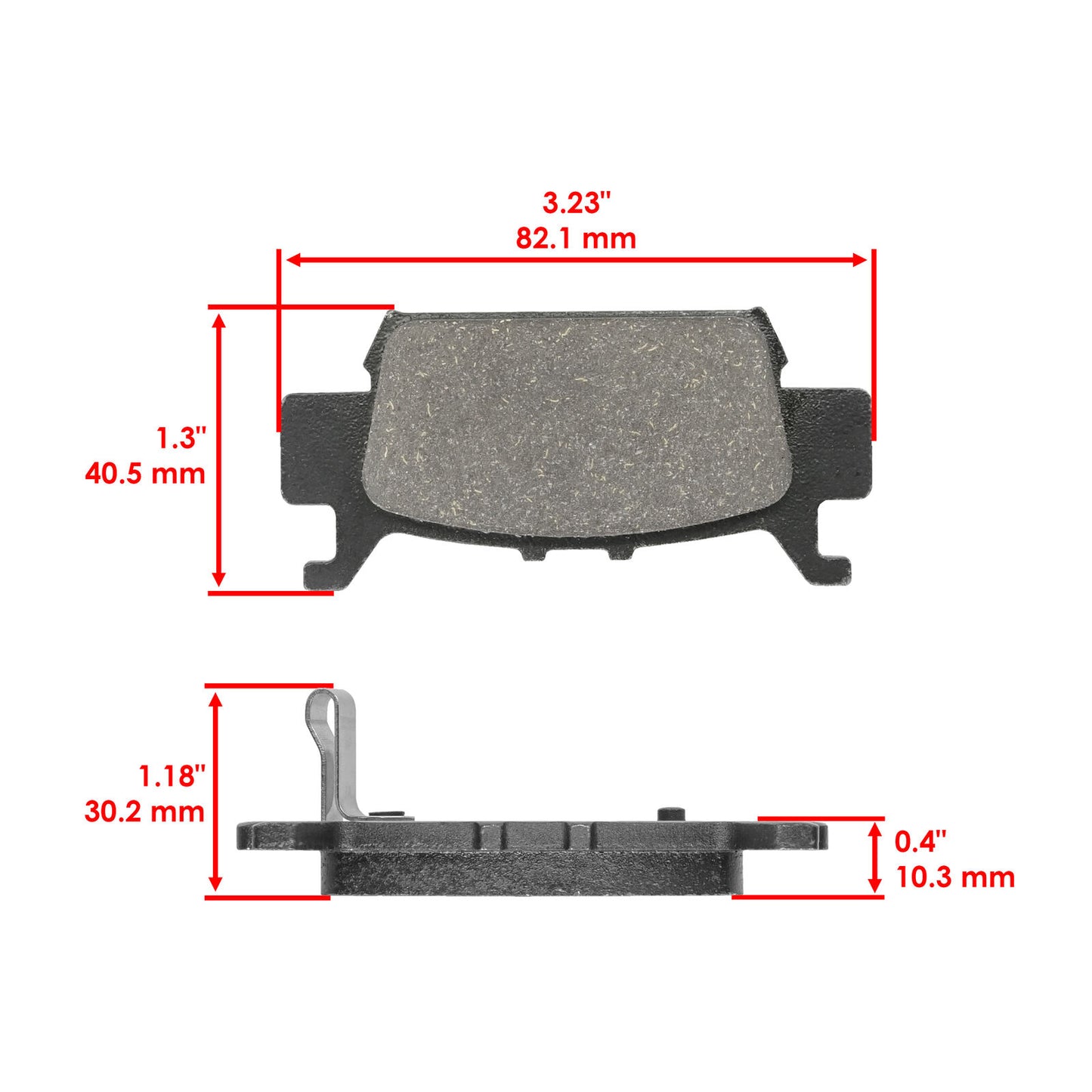 06431-HL4-A01 Rear Brake Pads For Honda Pioneer 1000-5 SXS1000M5 2016-2024 Left