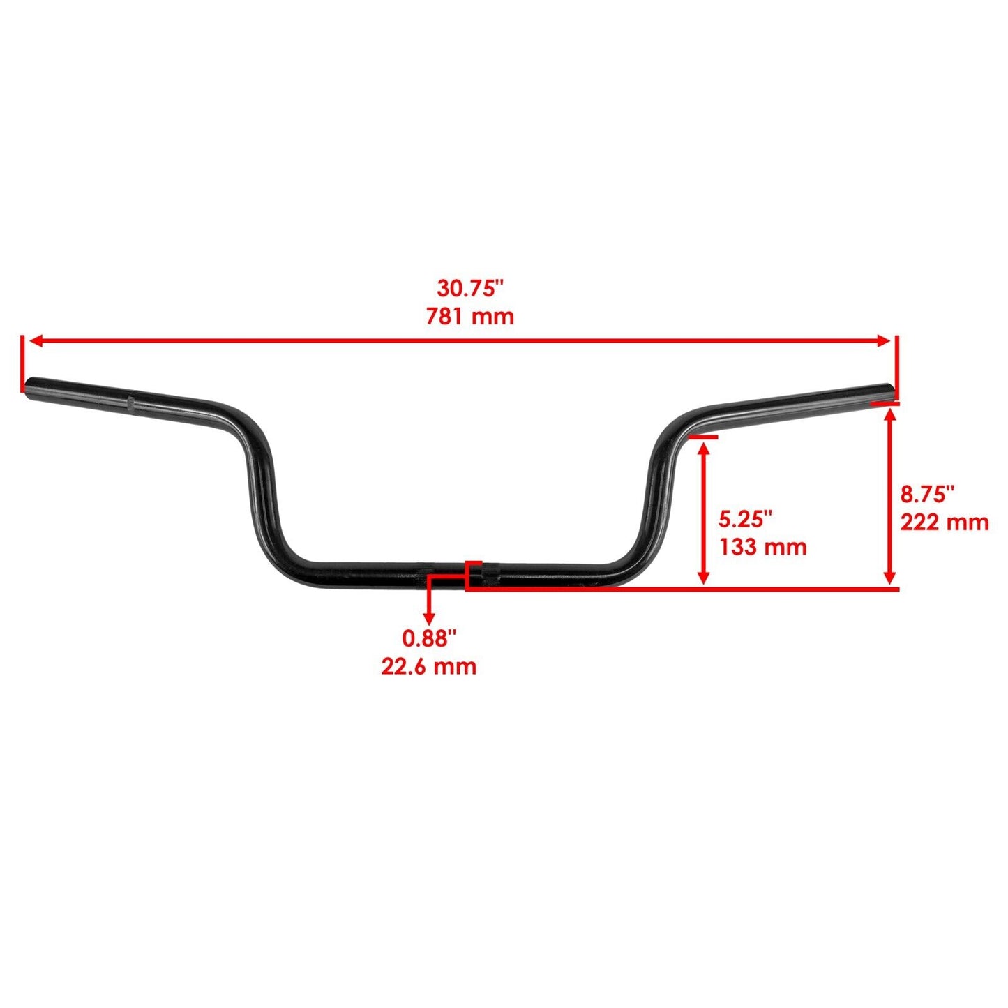 Handle Bar 7/8" for Polaris Sportsman 400 2008 2009 2010 2011 2012 2013 2014