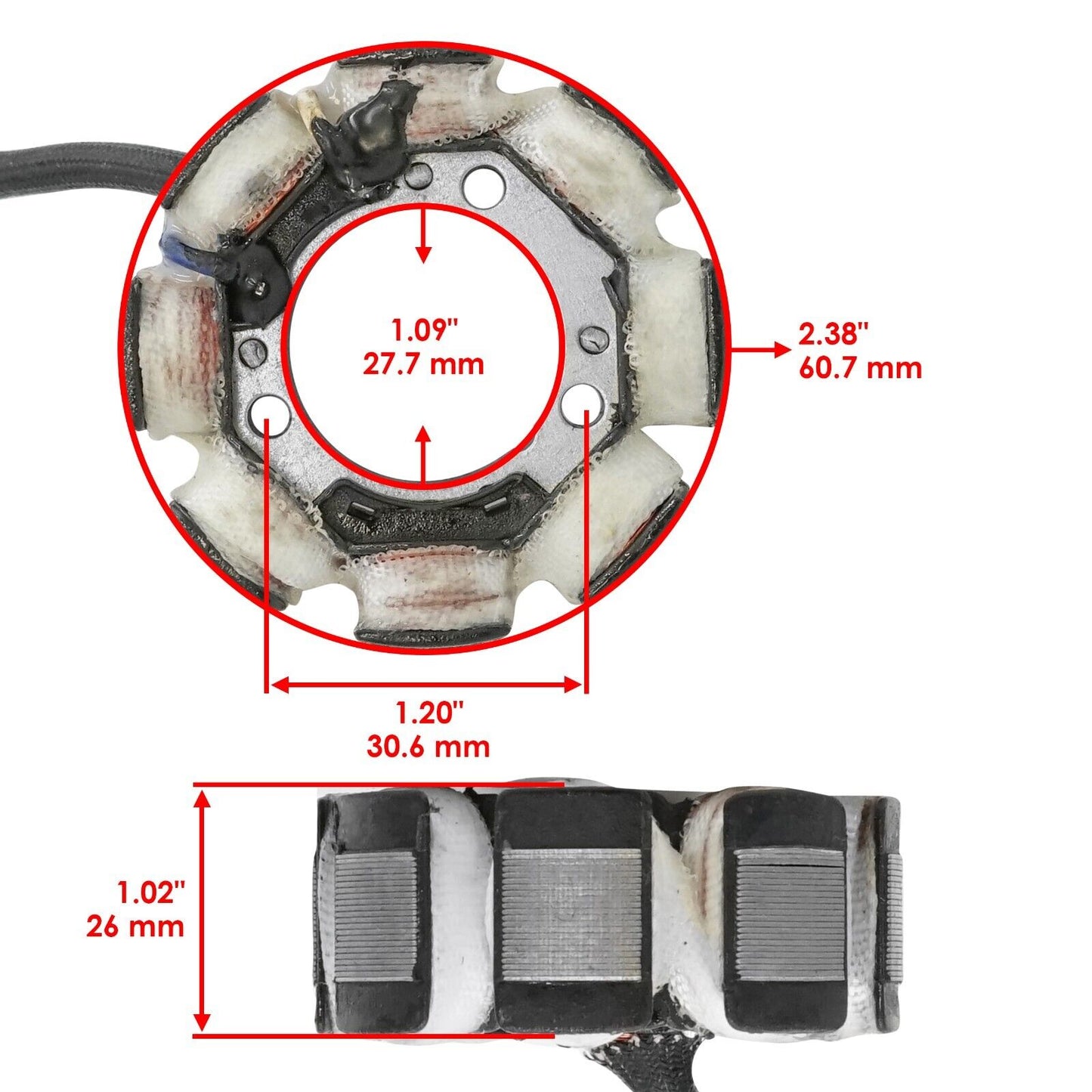 Stator for Honda 31120-KRN-670 Stator Generator Alternator Magneto / CRF250R